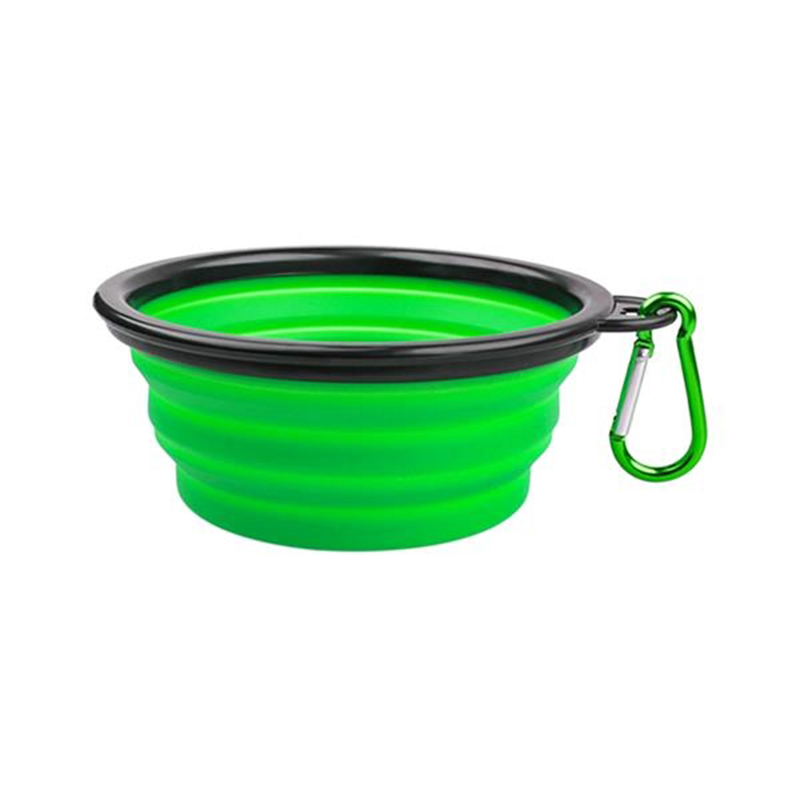 5 1/8 " Folding Pet Bowl With Carabiner 3