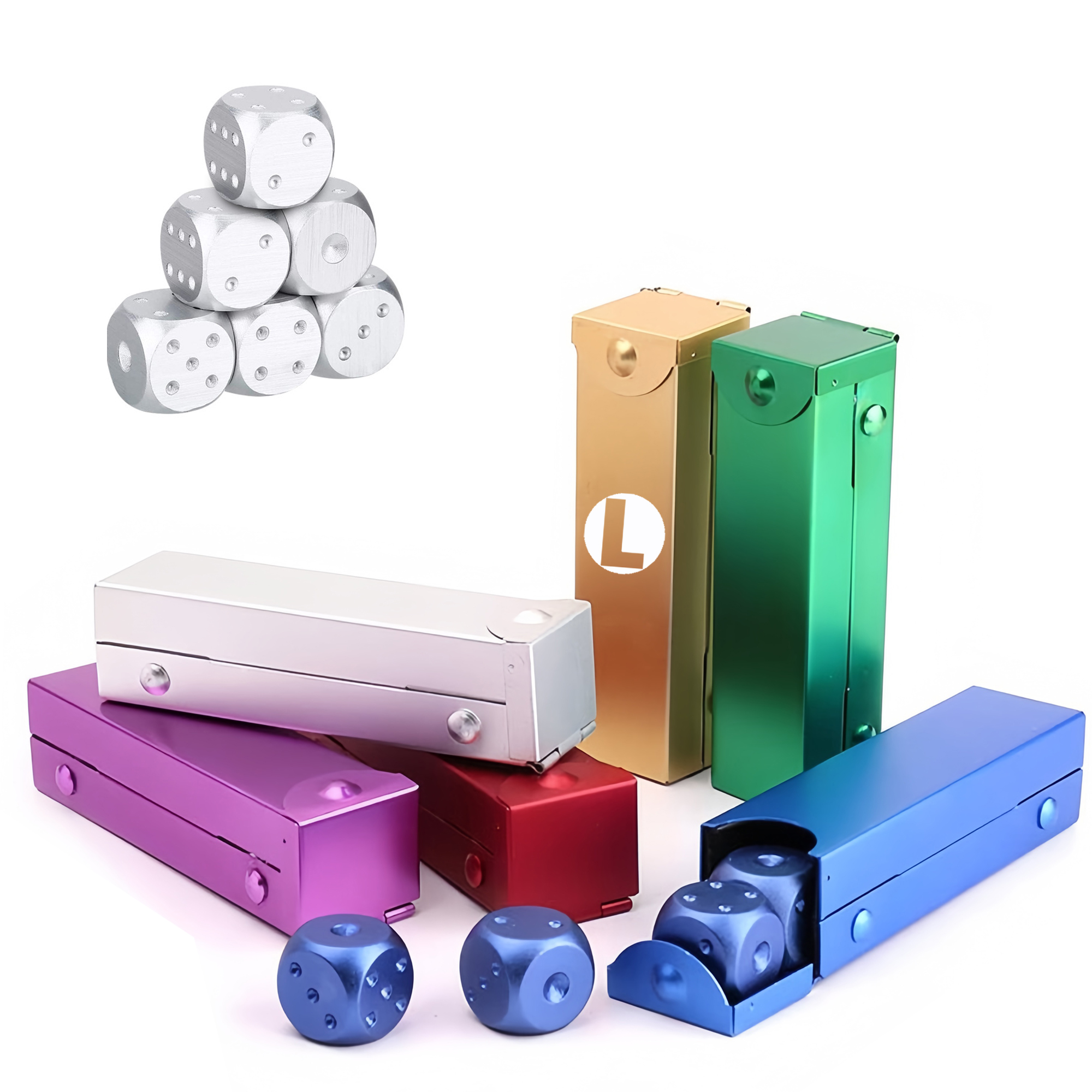 Professional Metal Dice Set 2