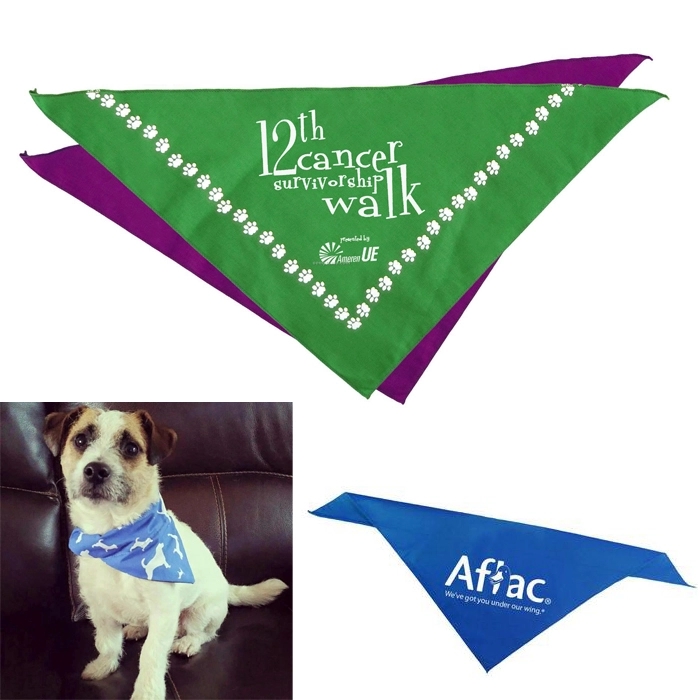 SMALL PET BANDANA - 14" x 14" x 19" 3