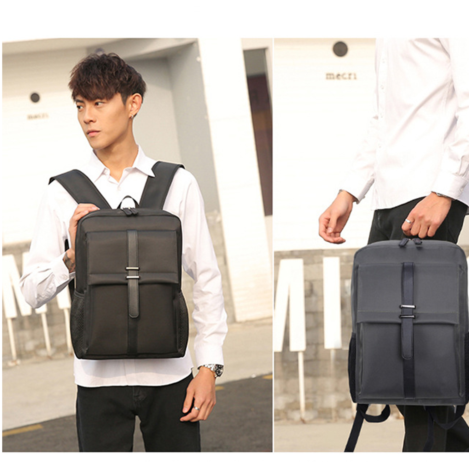 Nylon Water Resistant College Backpack 5