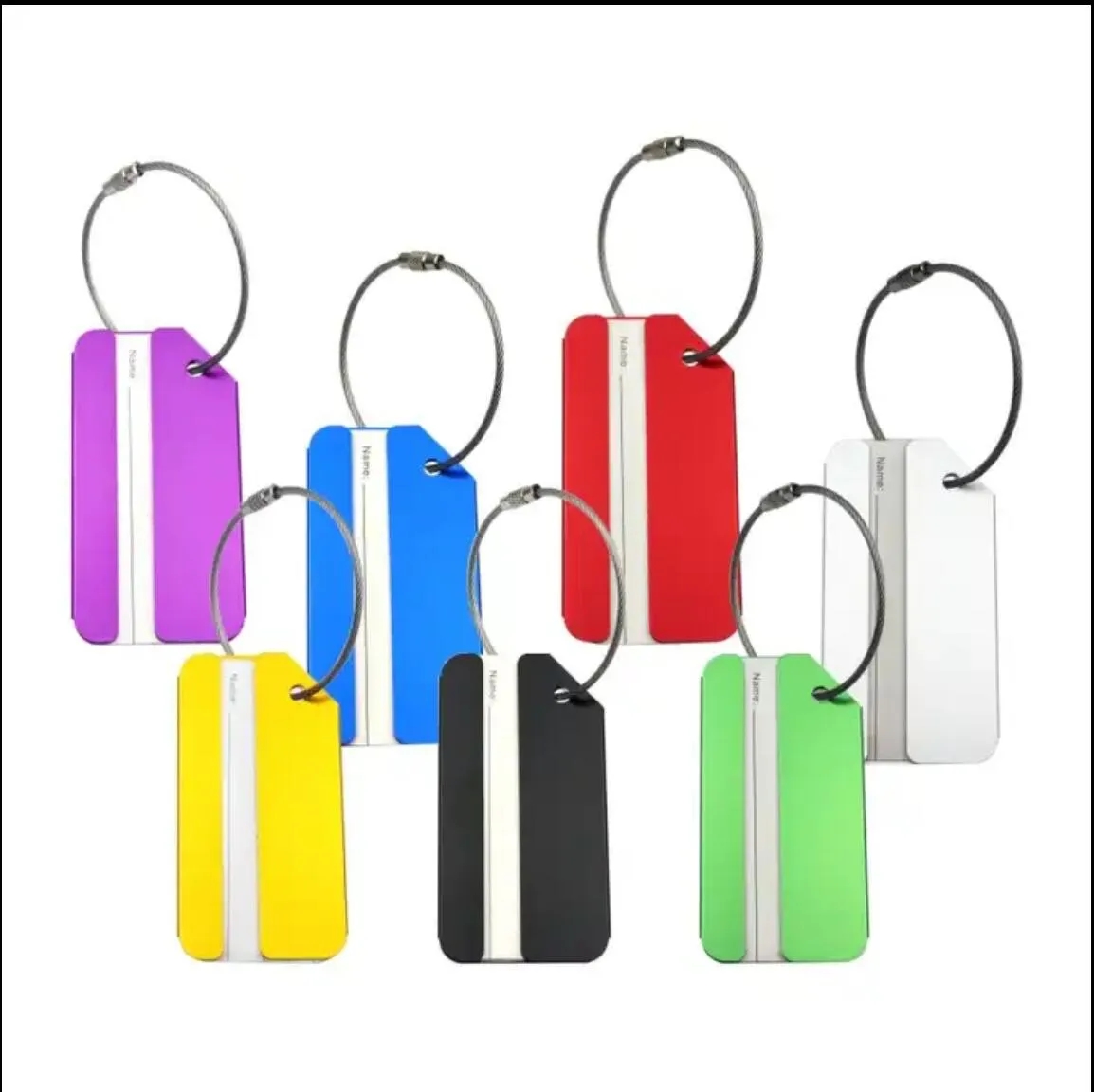 Auminum alloy luggage tags 2