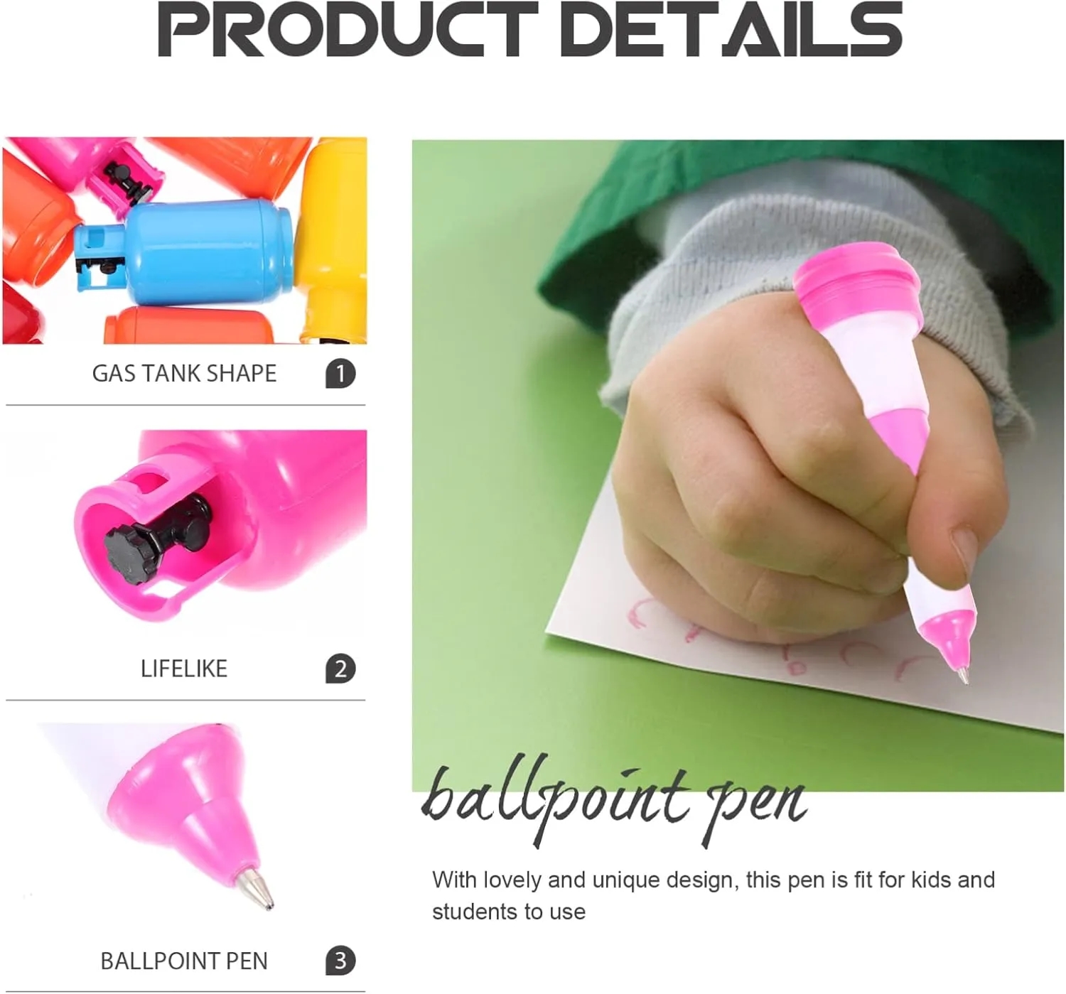 Creative Plastic Gas Tank Retractable Ballpoint Pen 2