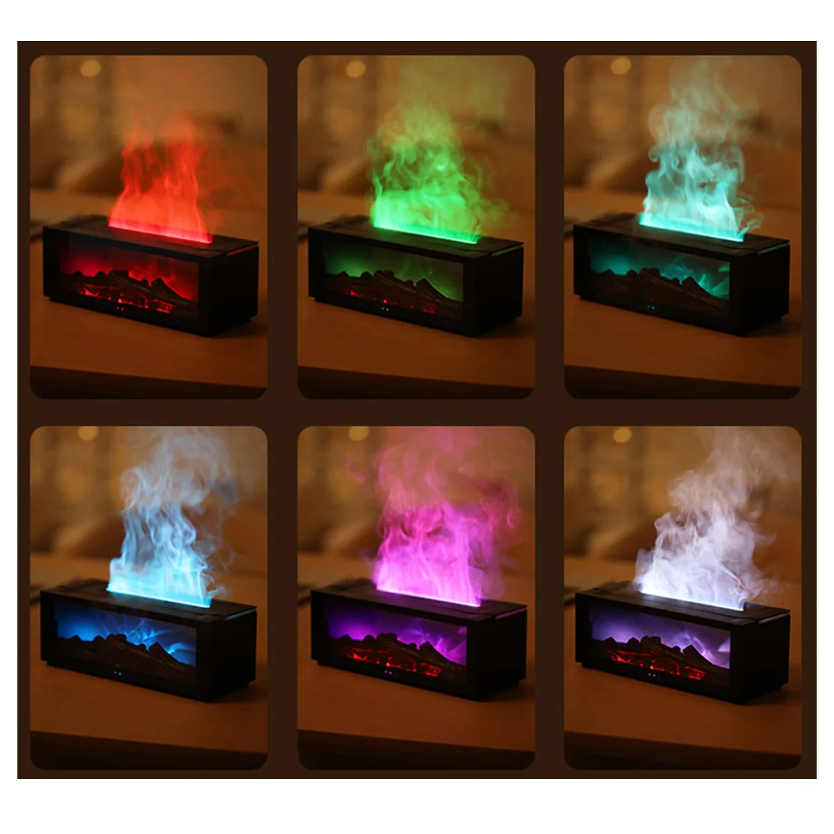 Flame-Effect Ultrasonic Humidifier & Aroma Diffuser 2