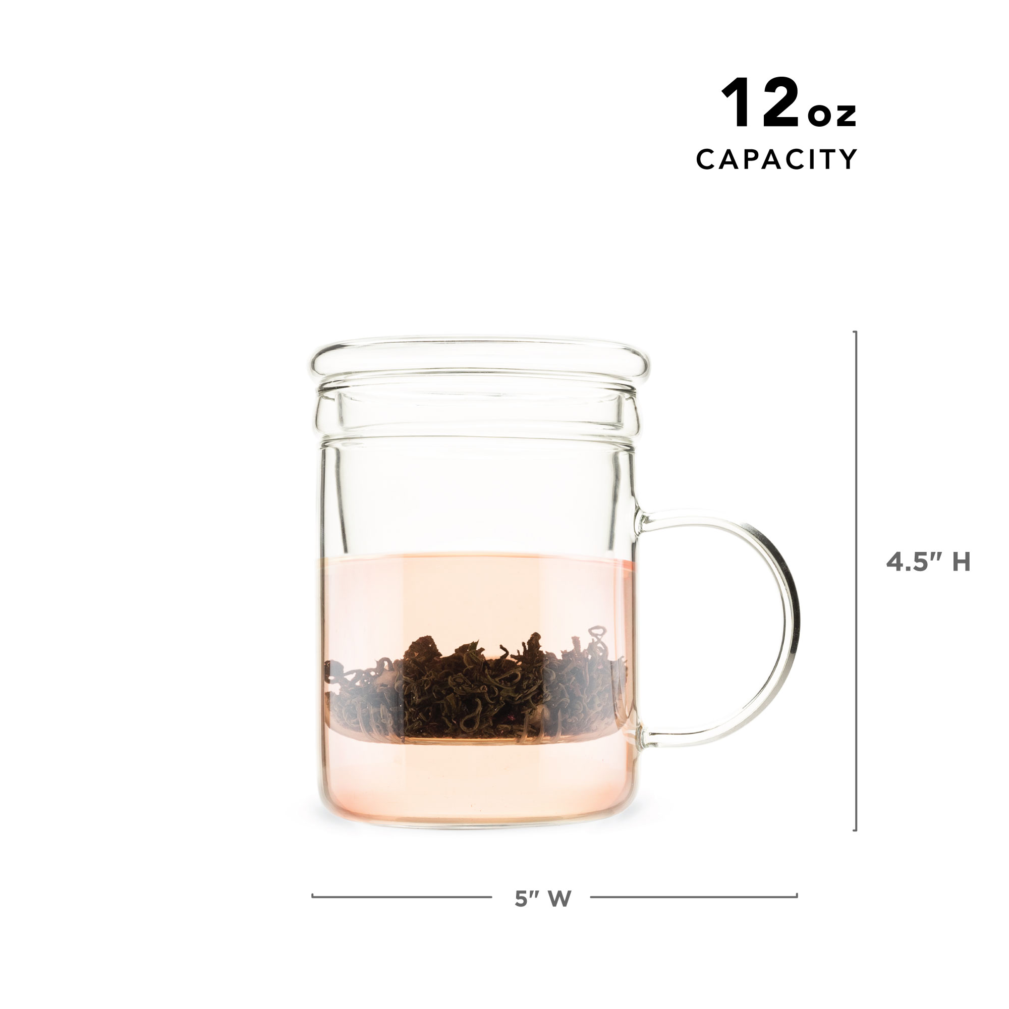 Pinky Up® Blake Glass Tea Infuser Mug 11