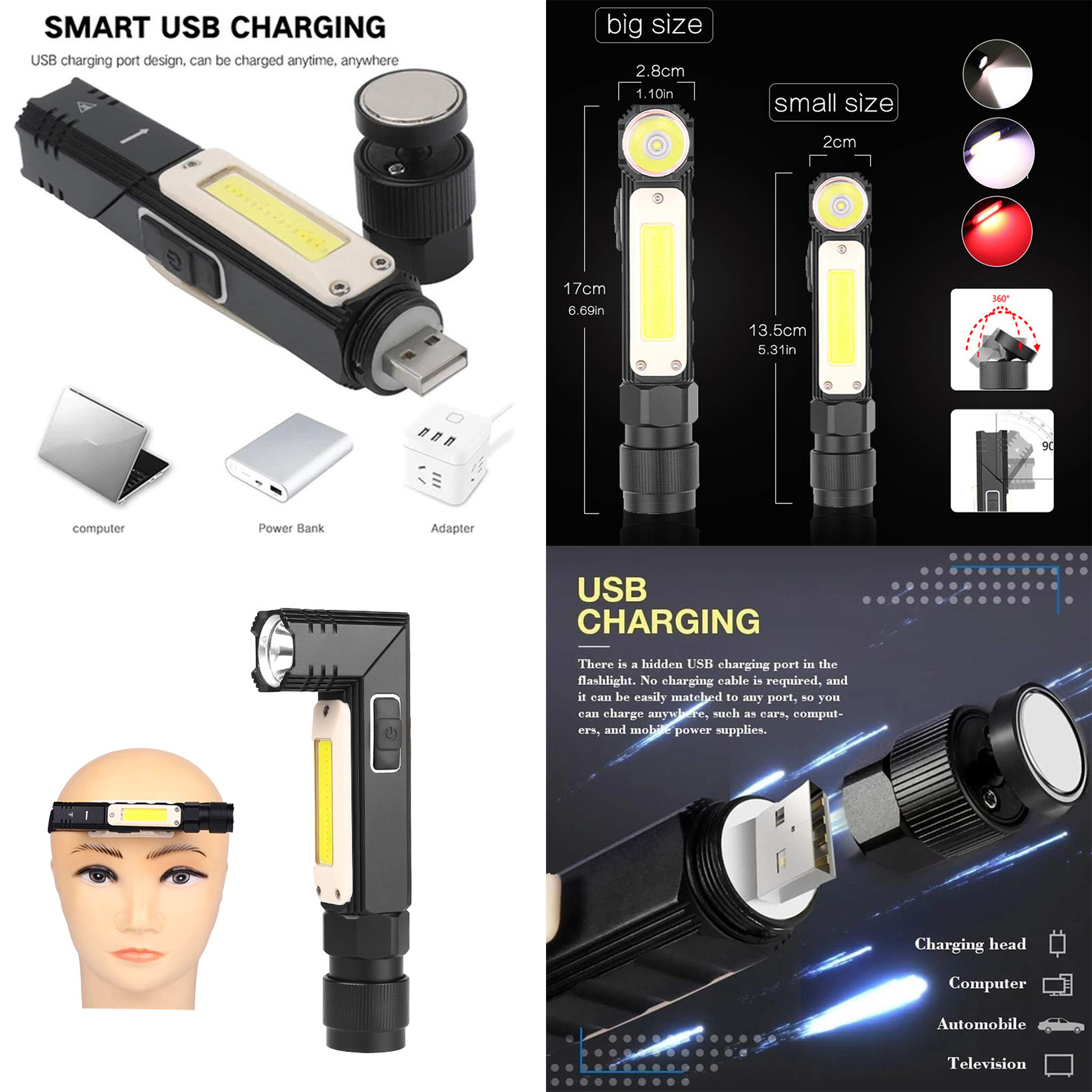 Multifunctional Magnet Anti-Fall Flashlight 2