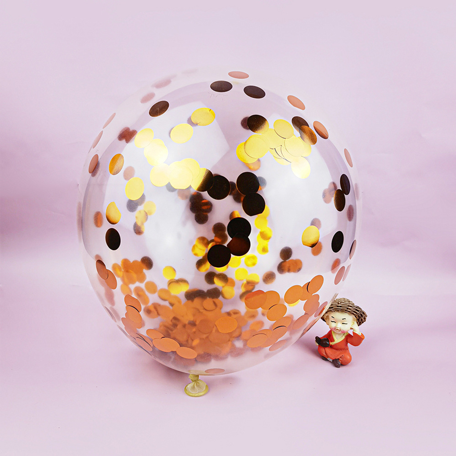 12" Party Decorations Transparent Confetti Latex Balloons 13