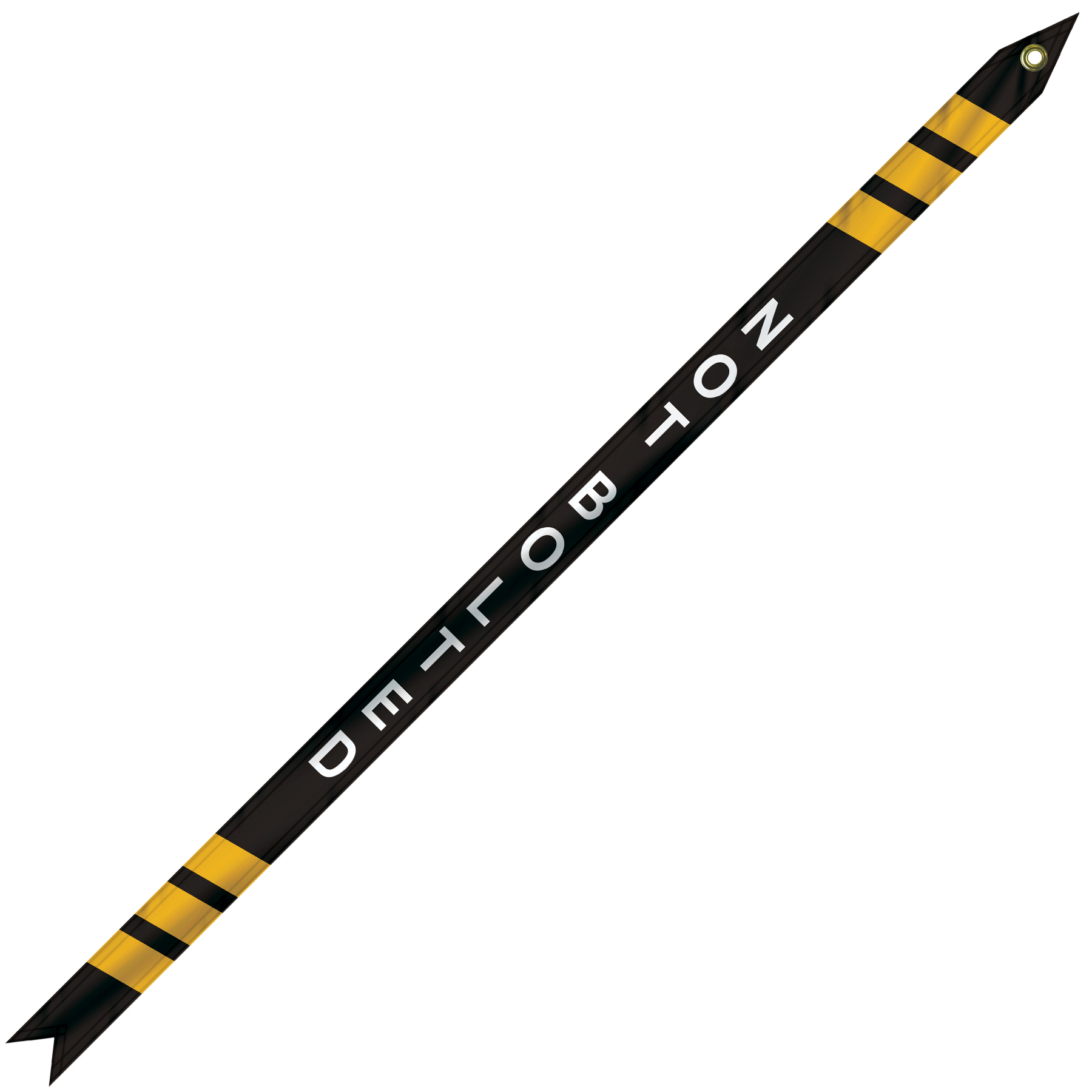 1 1/2" x 36" Custom Printed Nylon Streamer 1