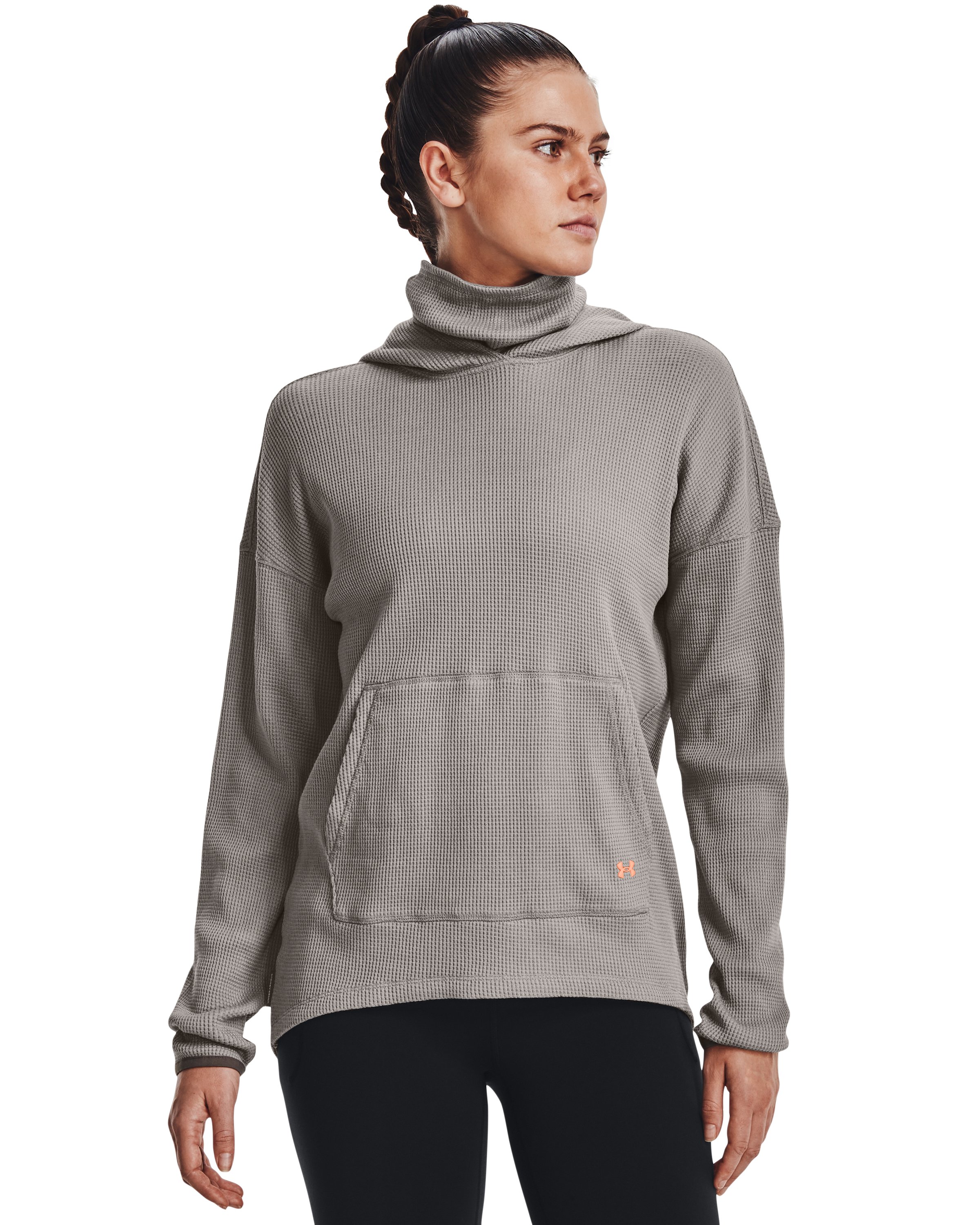 Women's UA Waffle Funnel Hoodie  5