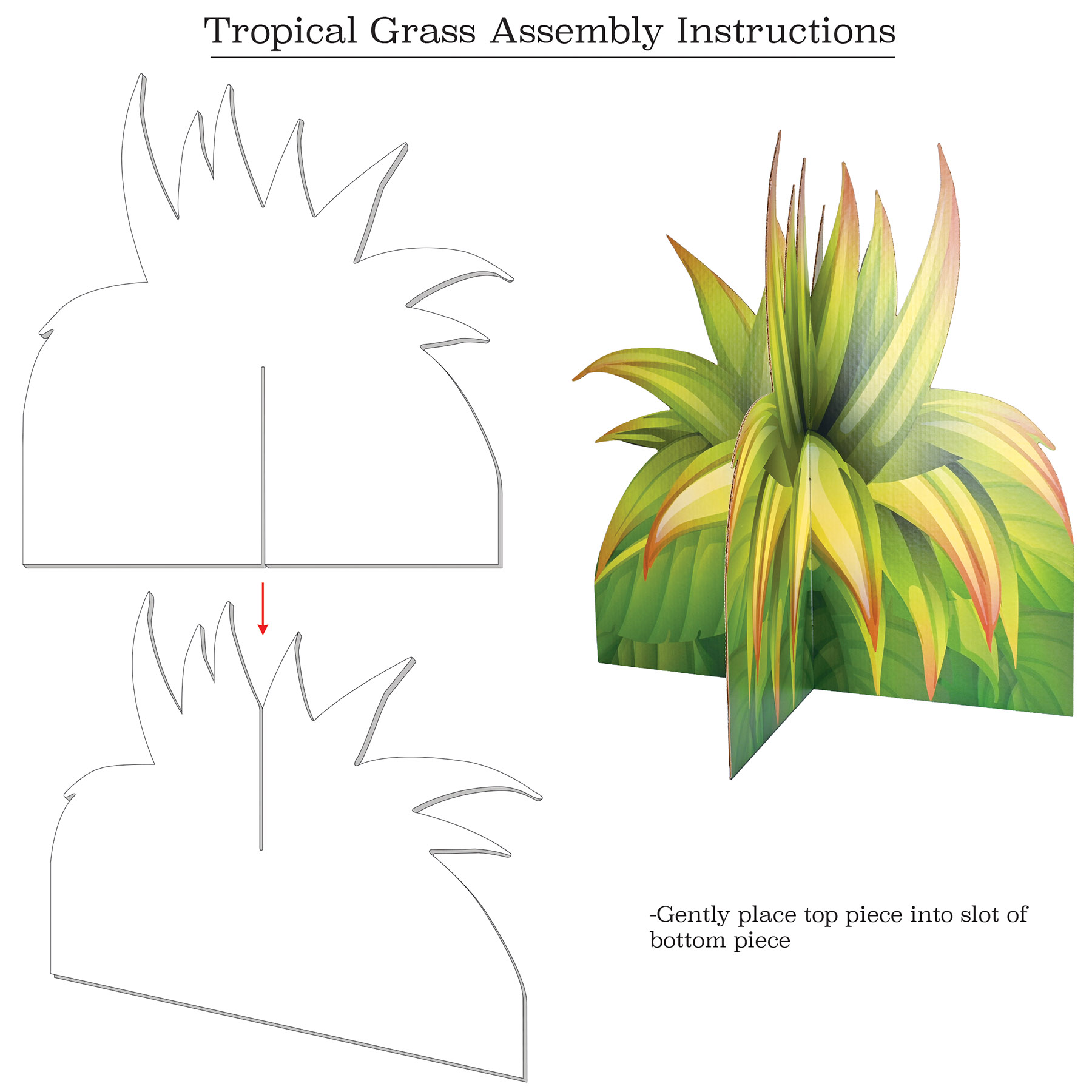 3-D Tropical Grass Prop 2