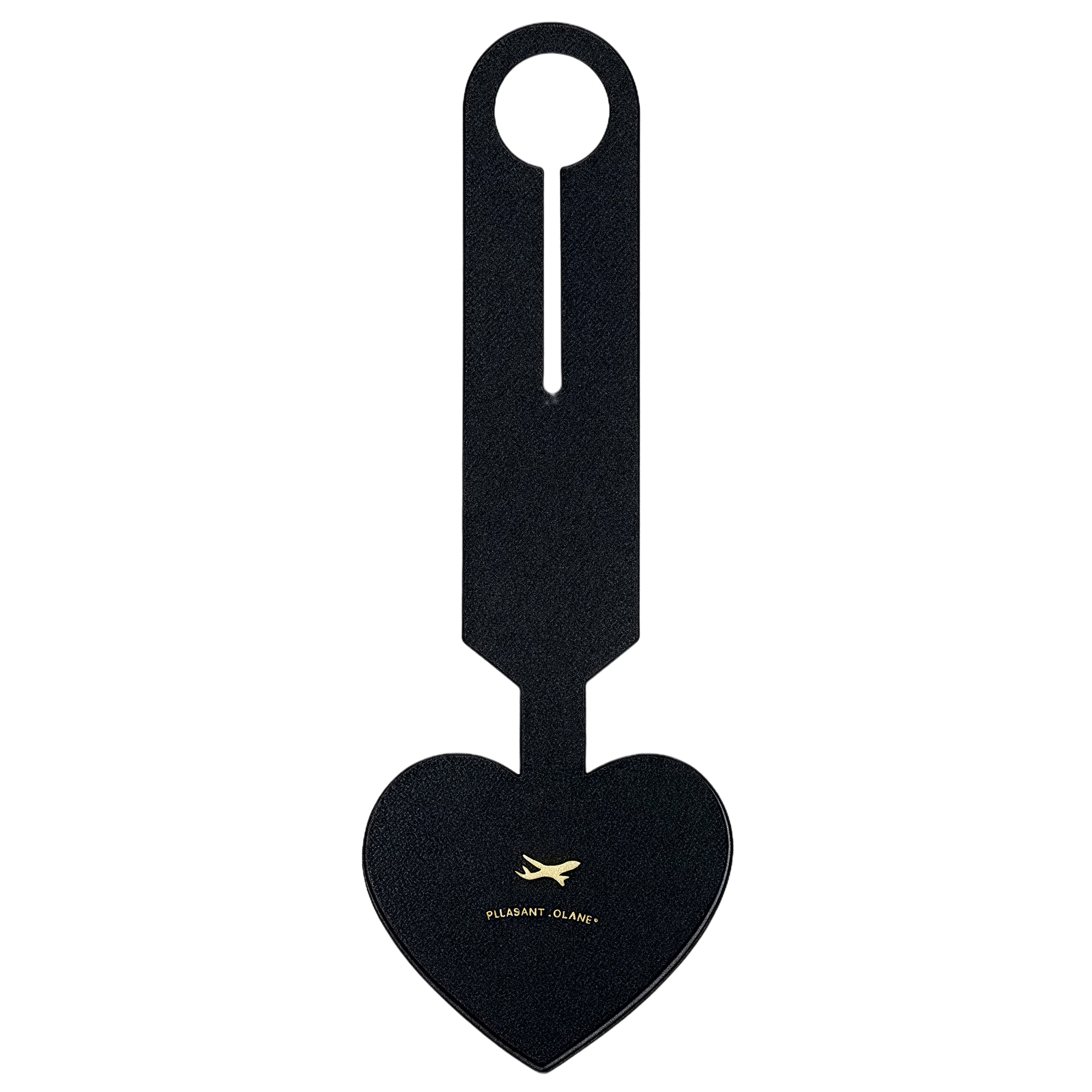 Heart-Shaped Luggage Tag- Durable Leather Travel ID Card Holder 5