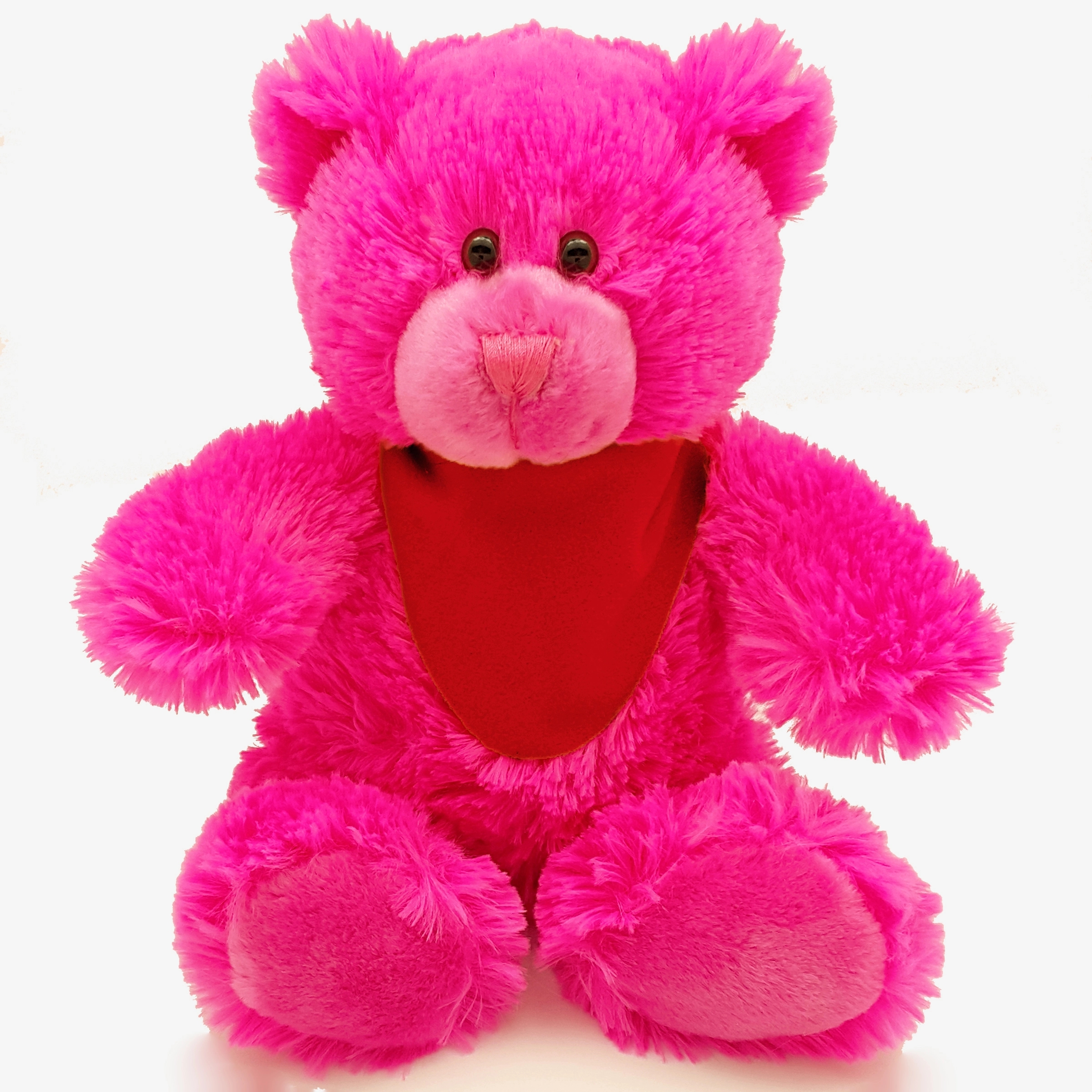8" Bright Color Hot Pink Bear 7