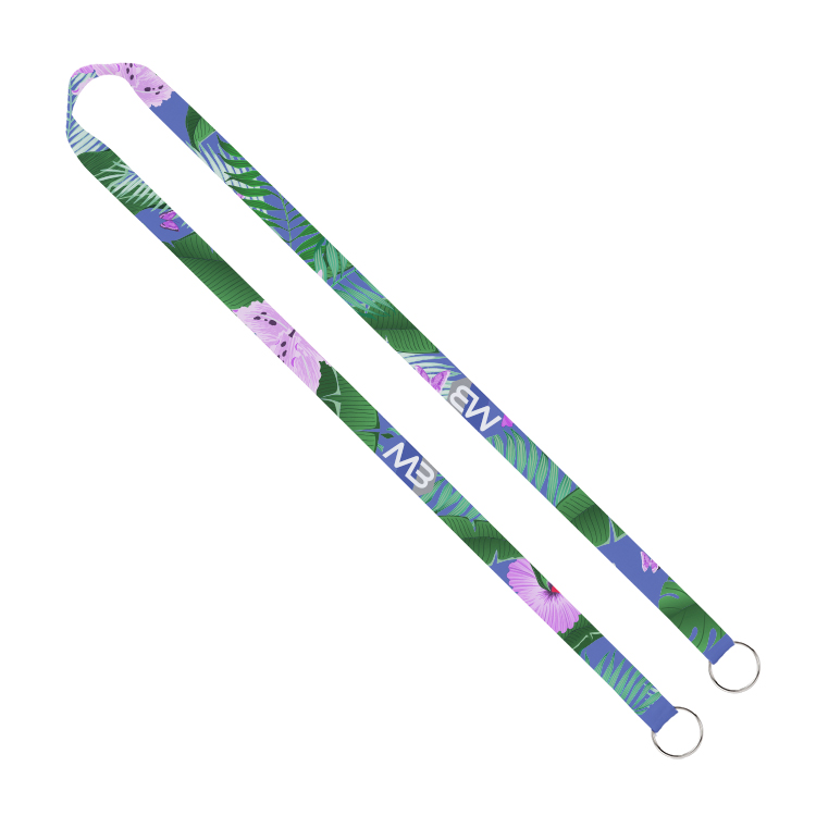 5/8" Sublimated Dual-Sided Lanyard with Double Clips 3