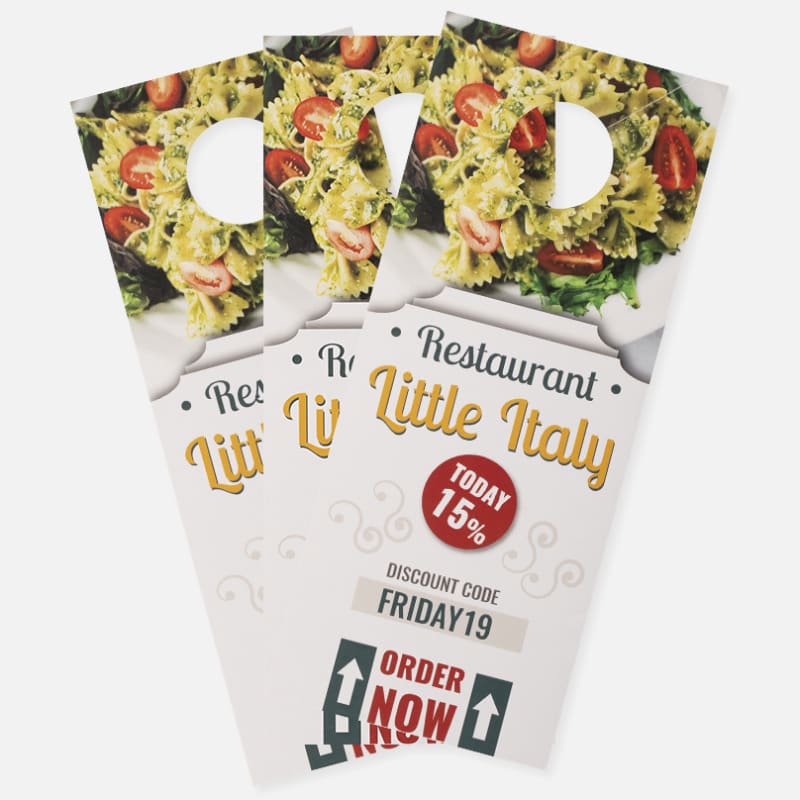 3.5 X 8.5 Inch Full Color Door Hanger 13