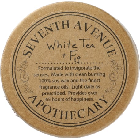 White Tea and Fig 11 oz Glass Jar Candle 7