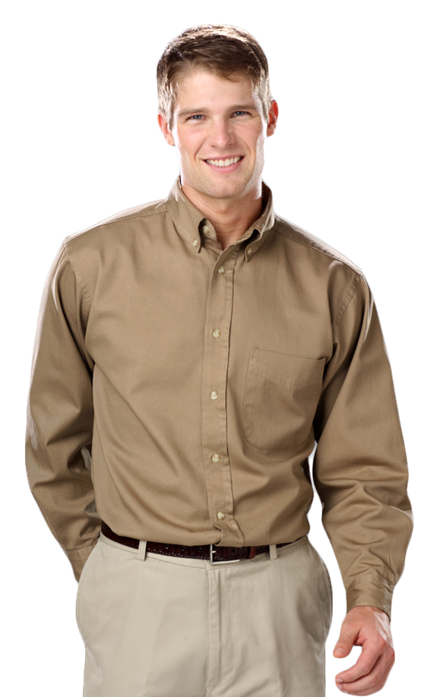 Men's L/S 100% cotton twill Shirt 56