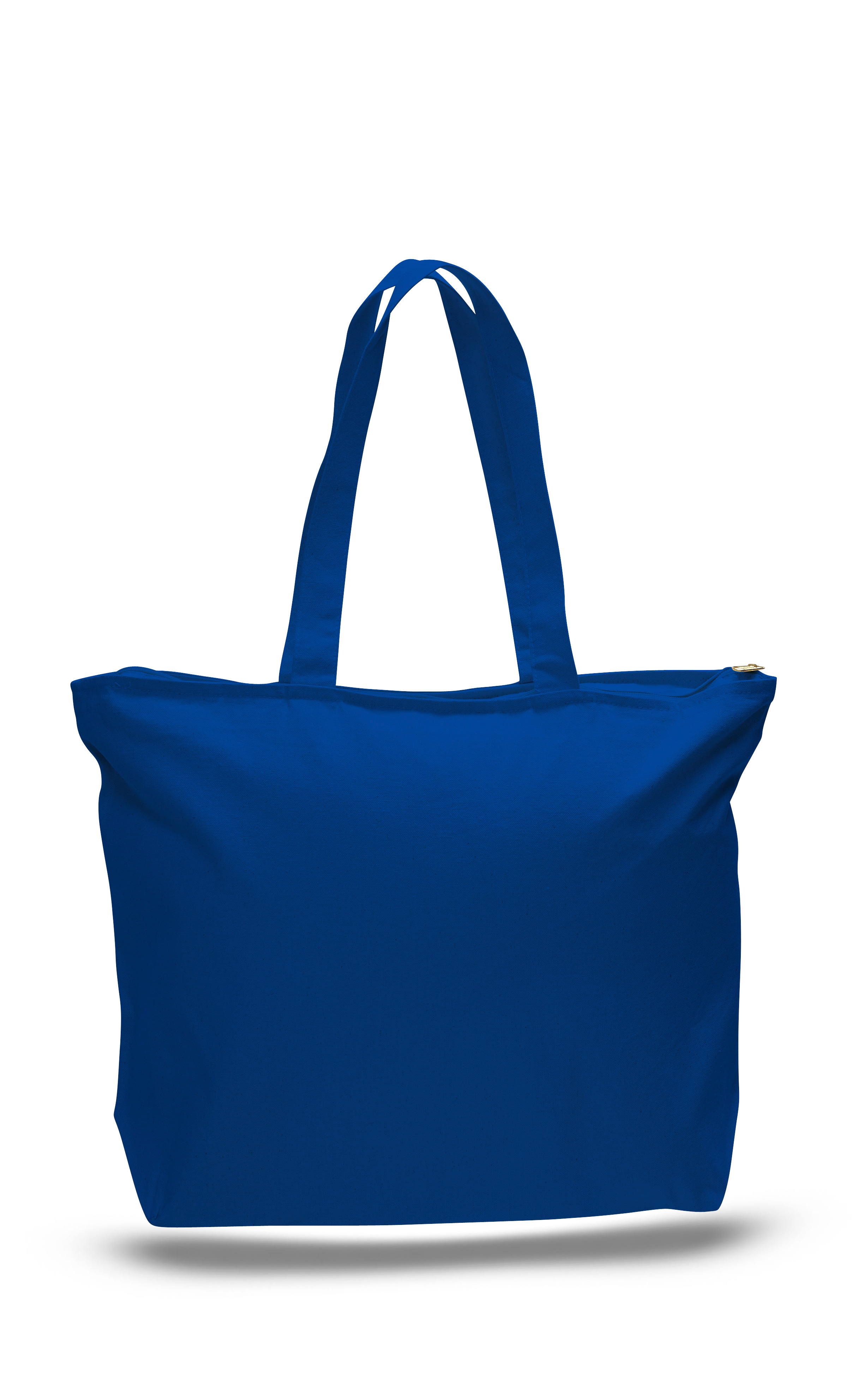 Canvas Zipper Tote Bag 20" W x 15" H with 5" Gusset, custom tote bag with logo imprint 7