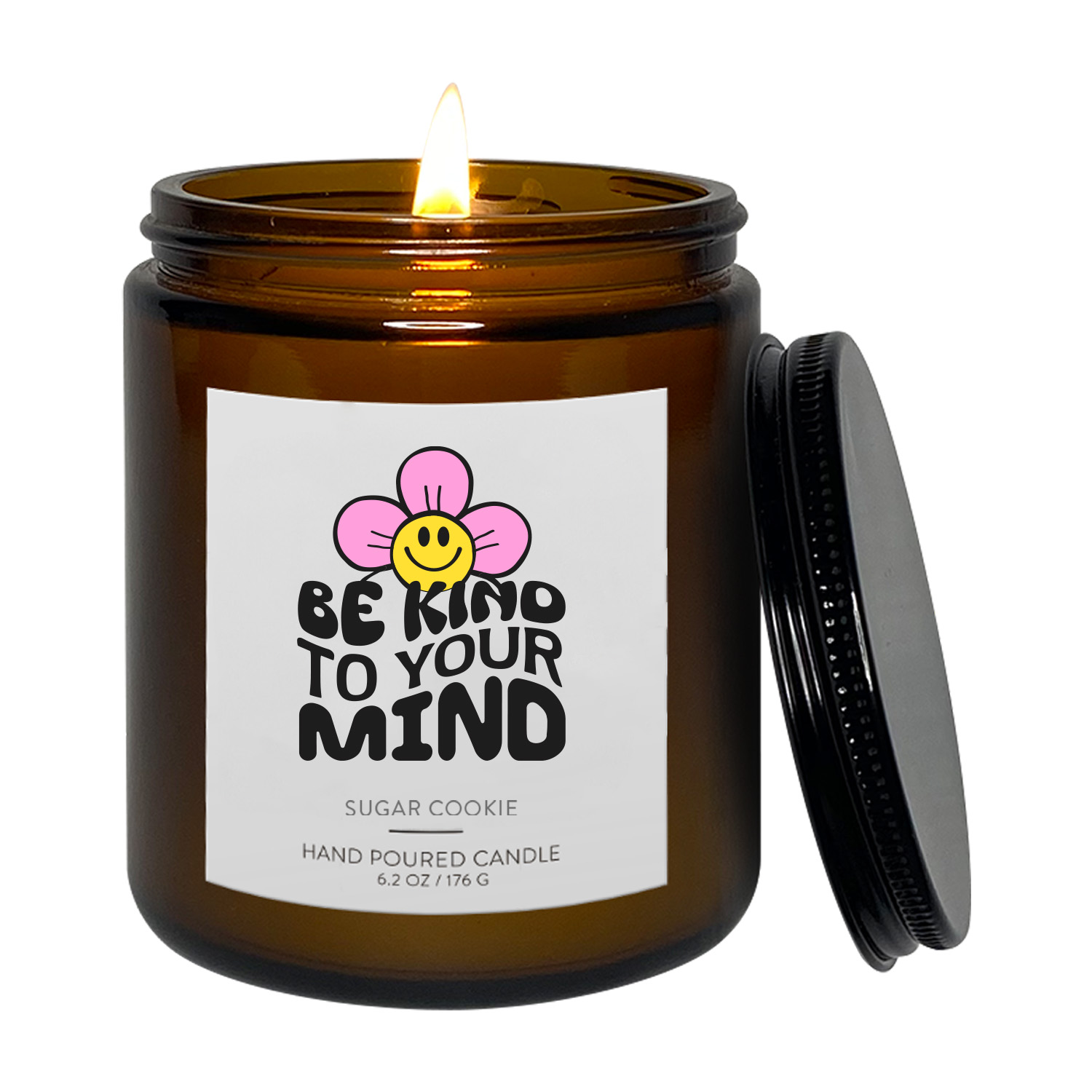8 oz. Radiance Amber Candle with Lid 5