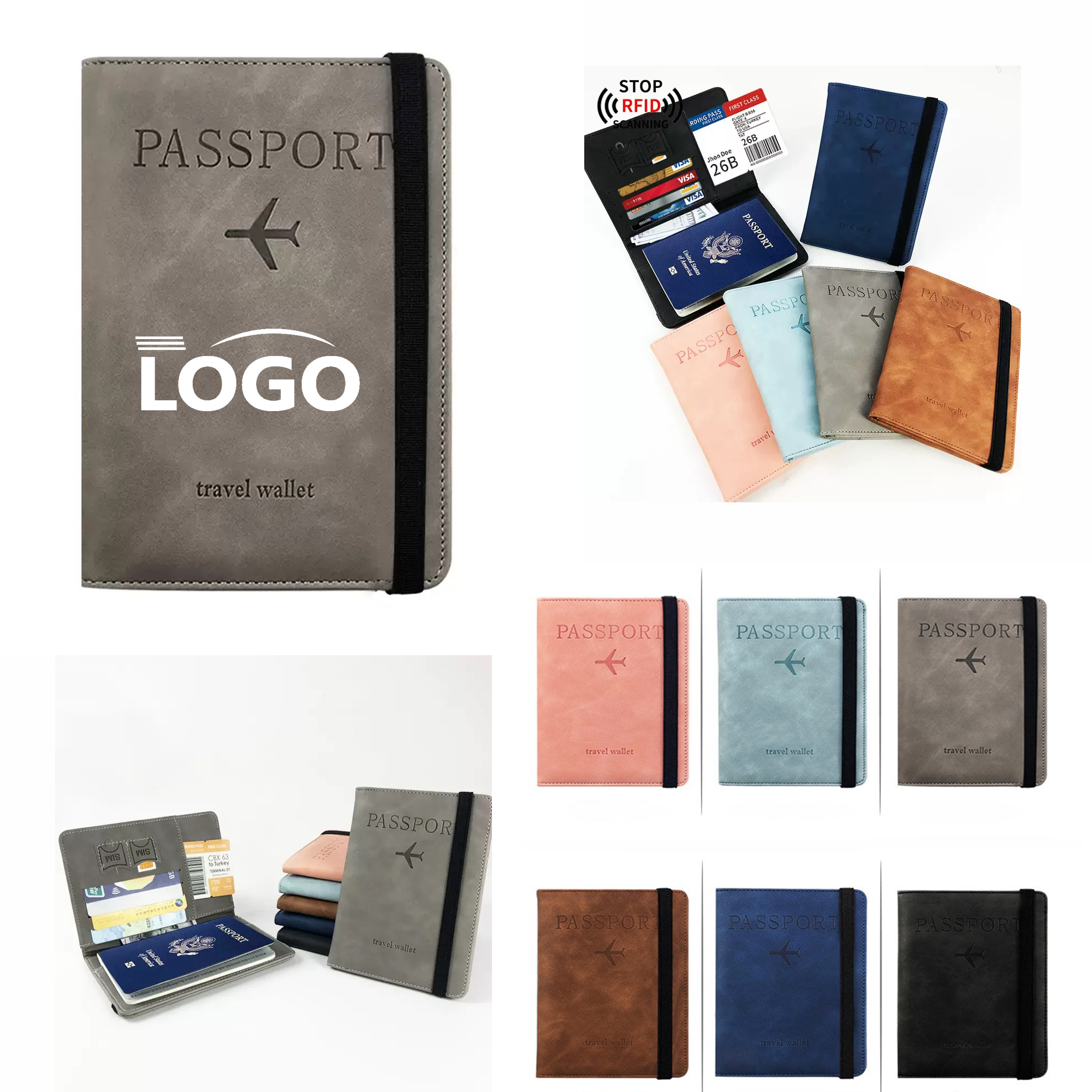 RFID Passport Cover Holder MOQ 10pcs 2