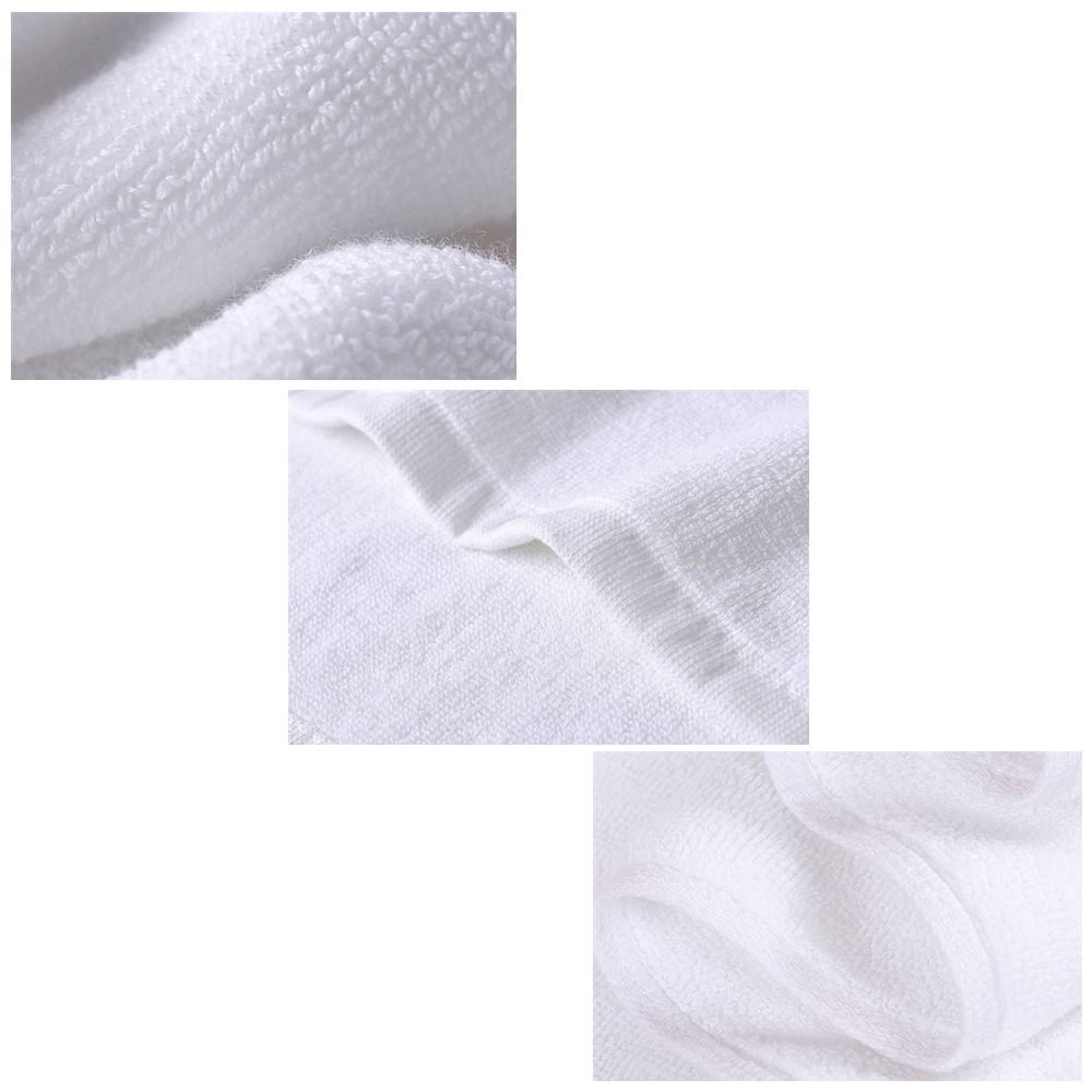 White Hemmed Cotton Hand Towel 3