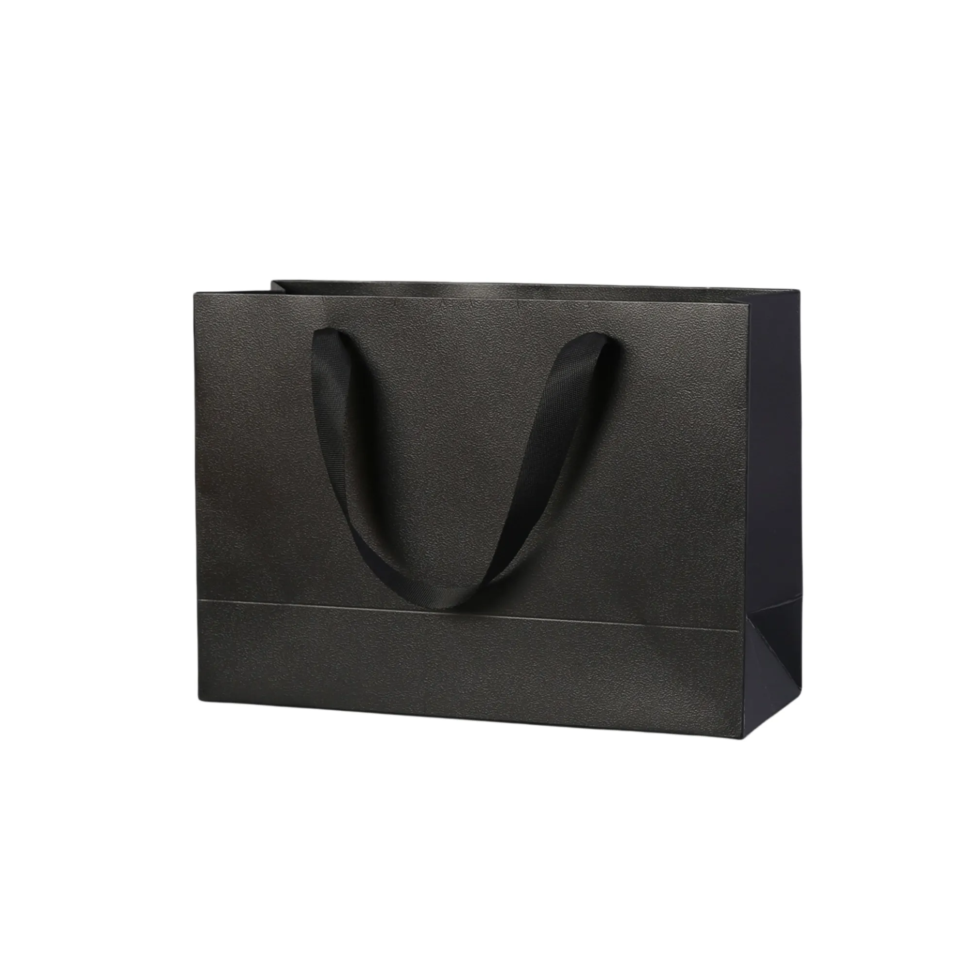 White Kraft Paper Shopping Bags with Ribbon Handles 5