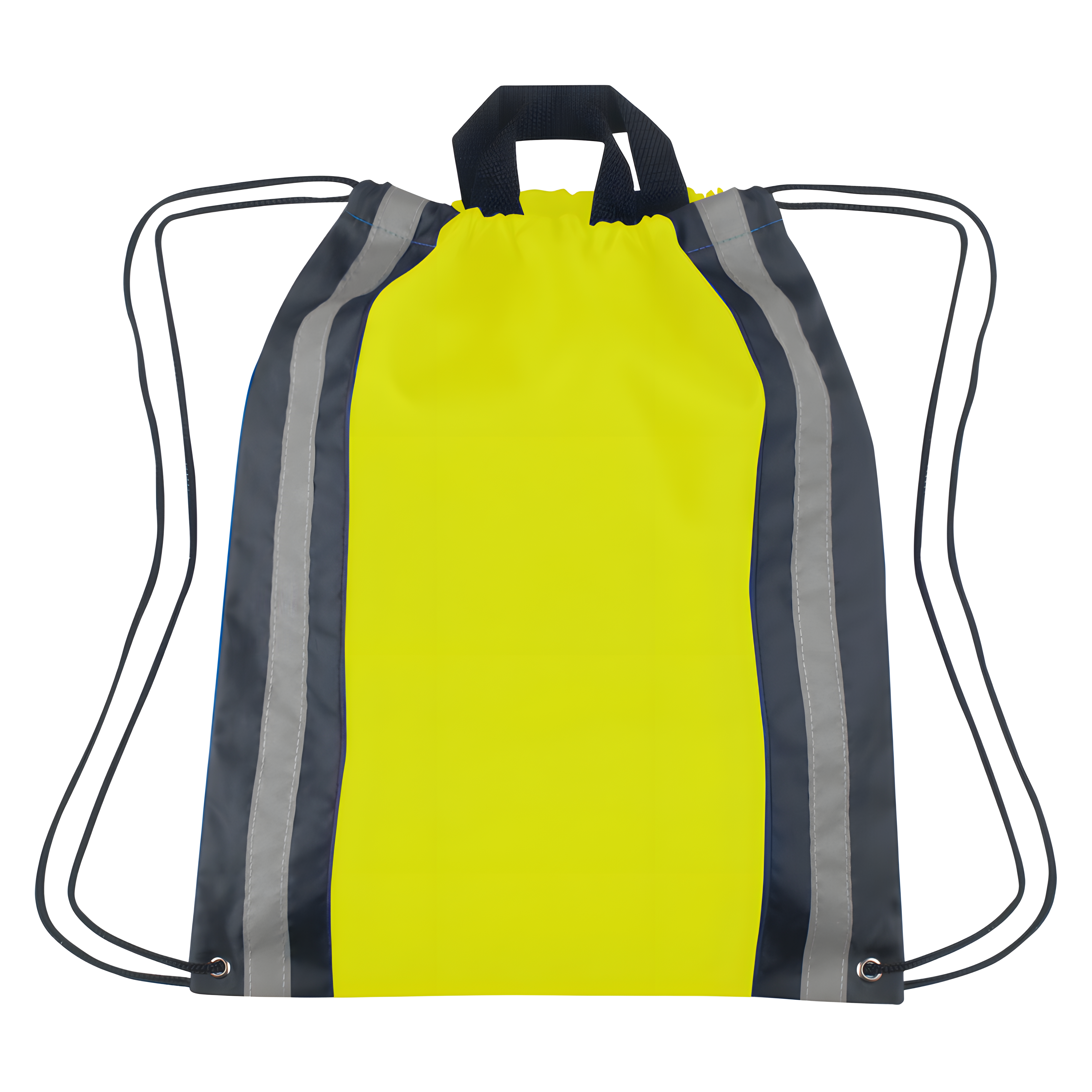Vertical Reflective Drawstring Backpack Tote 7