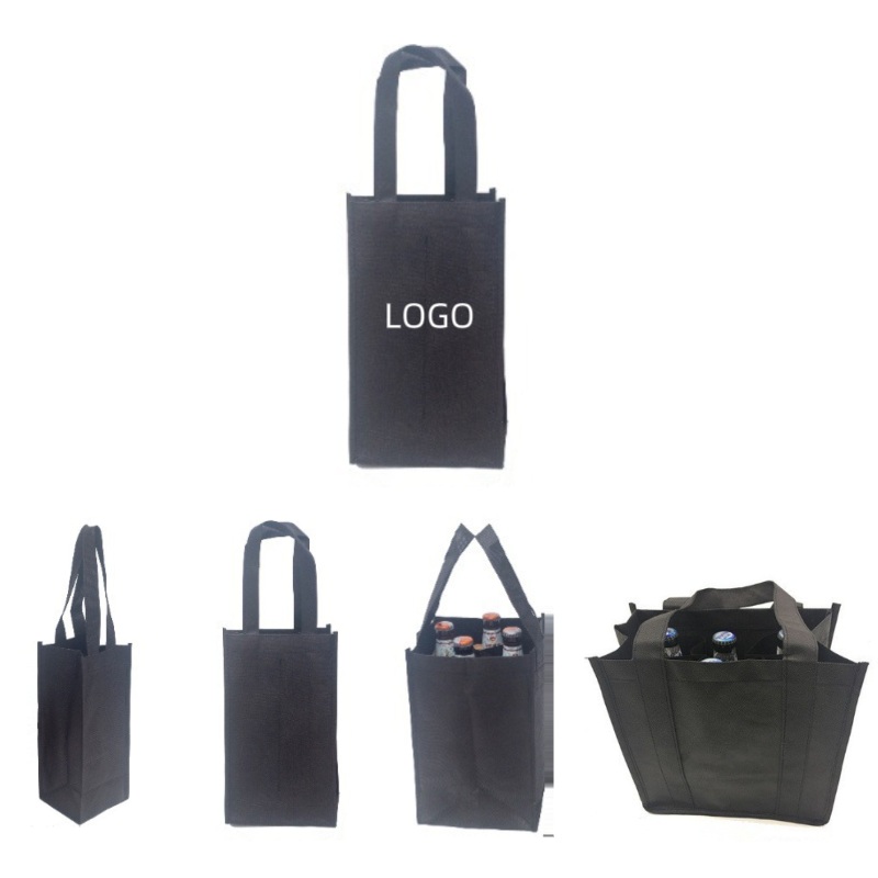Non-Woven Two-Bottle Wine Tote Bag 1