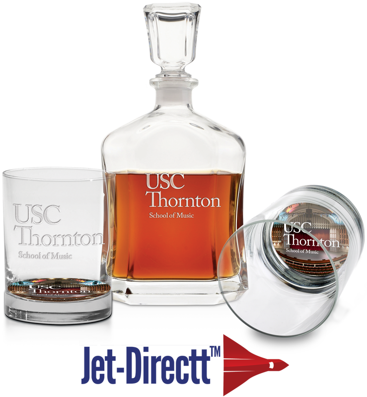 3 pc. Decanter Set - Deep Etch 4