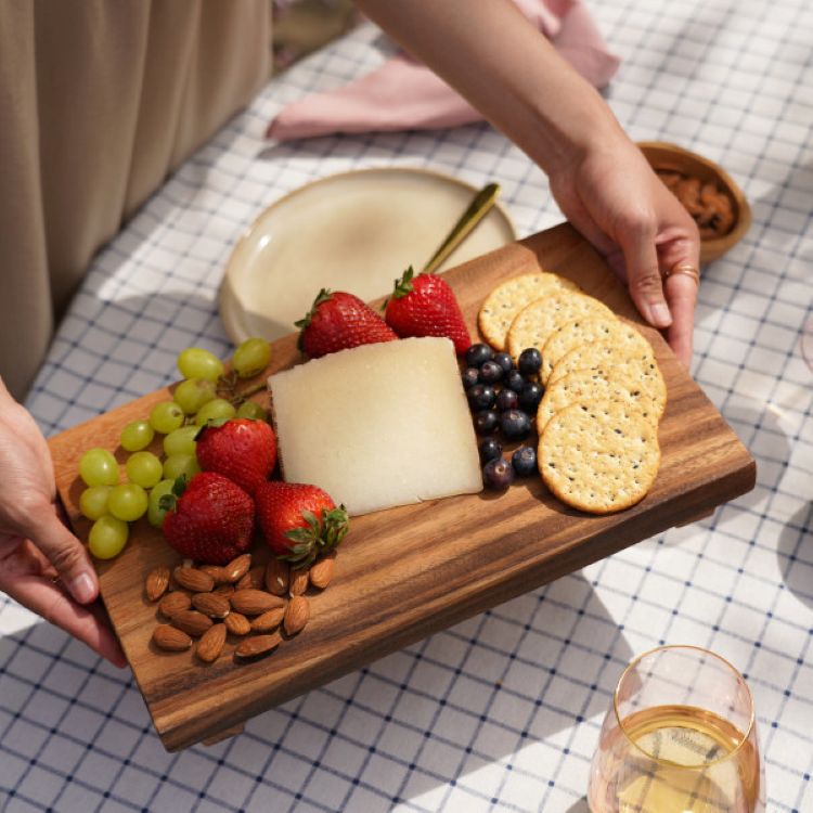Twine Living® Acacia Footed Serve Board 2
