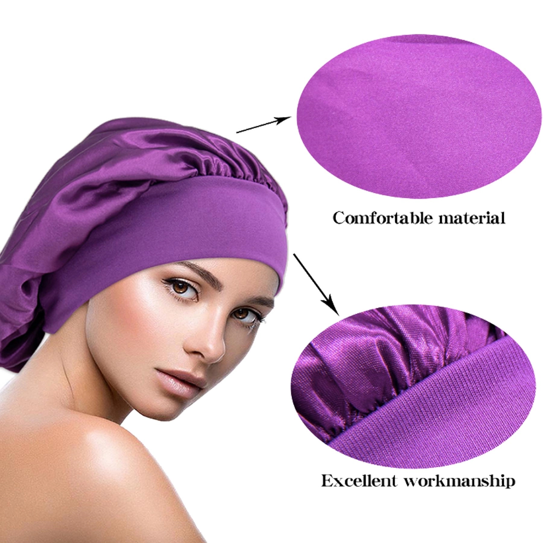 Satin Bonnet Sleep Cap 4