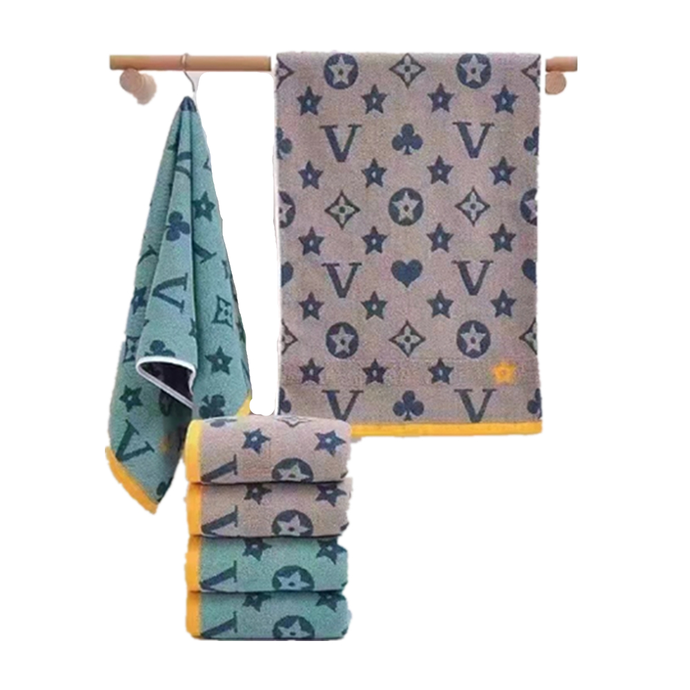 Premium Velour Jacquard Strip Hand Towel Beach Towel 5