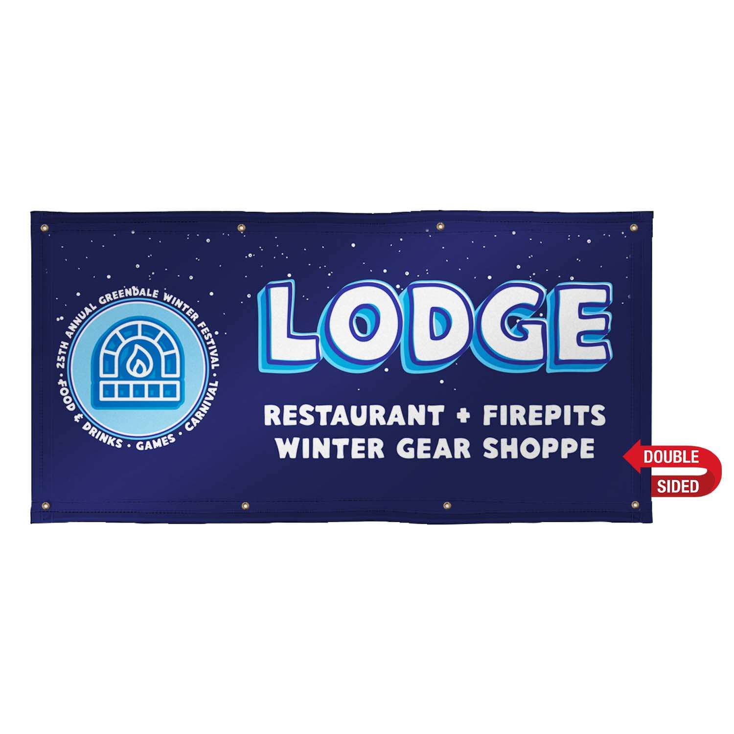 3' x 6' 18 oz. Vinyl Banner Double-Sided