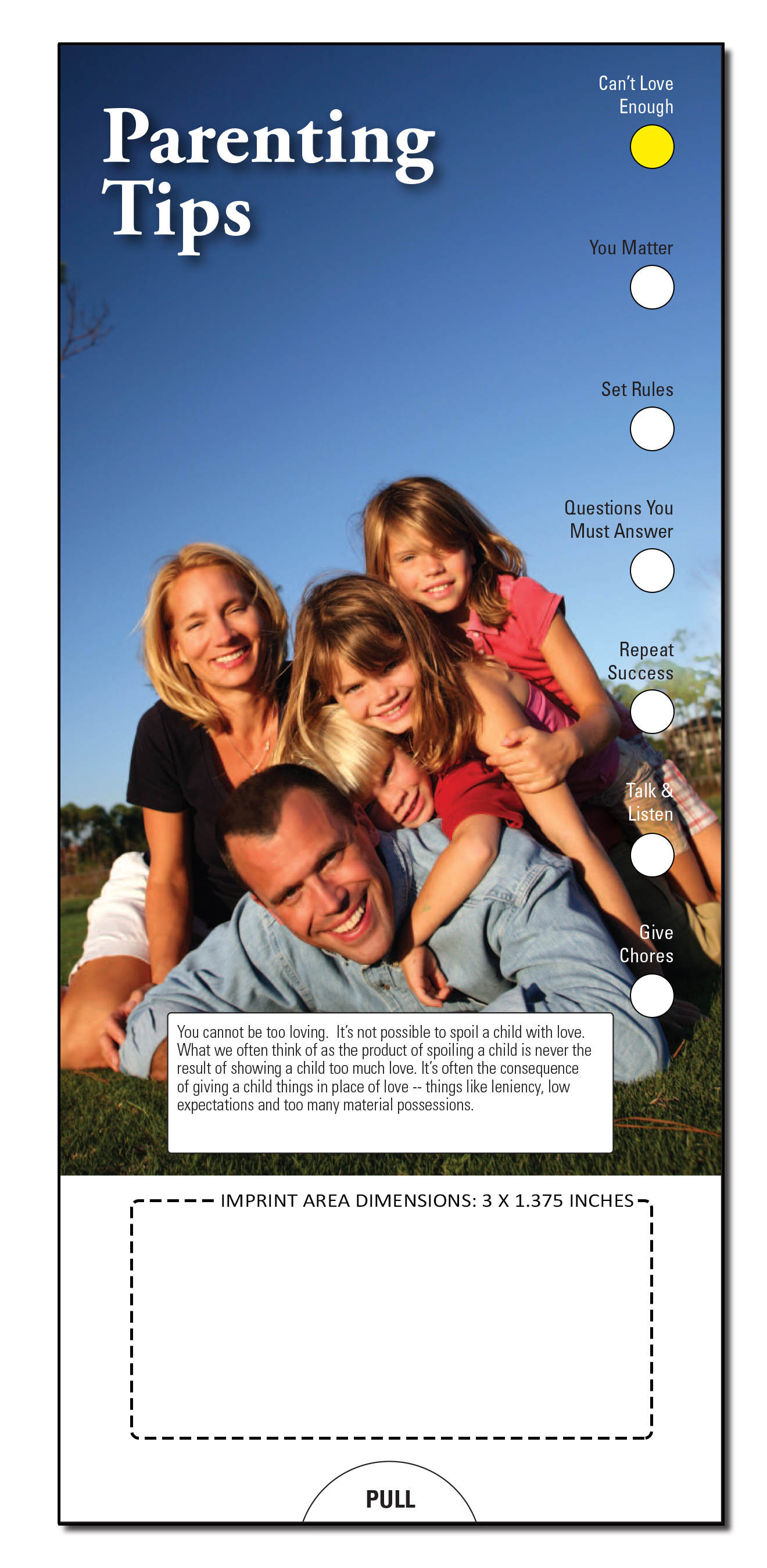 SLIDE CHART - Parenting Tips Slide Chart 1
