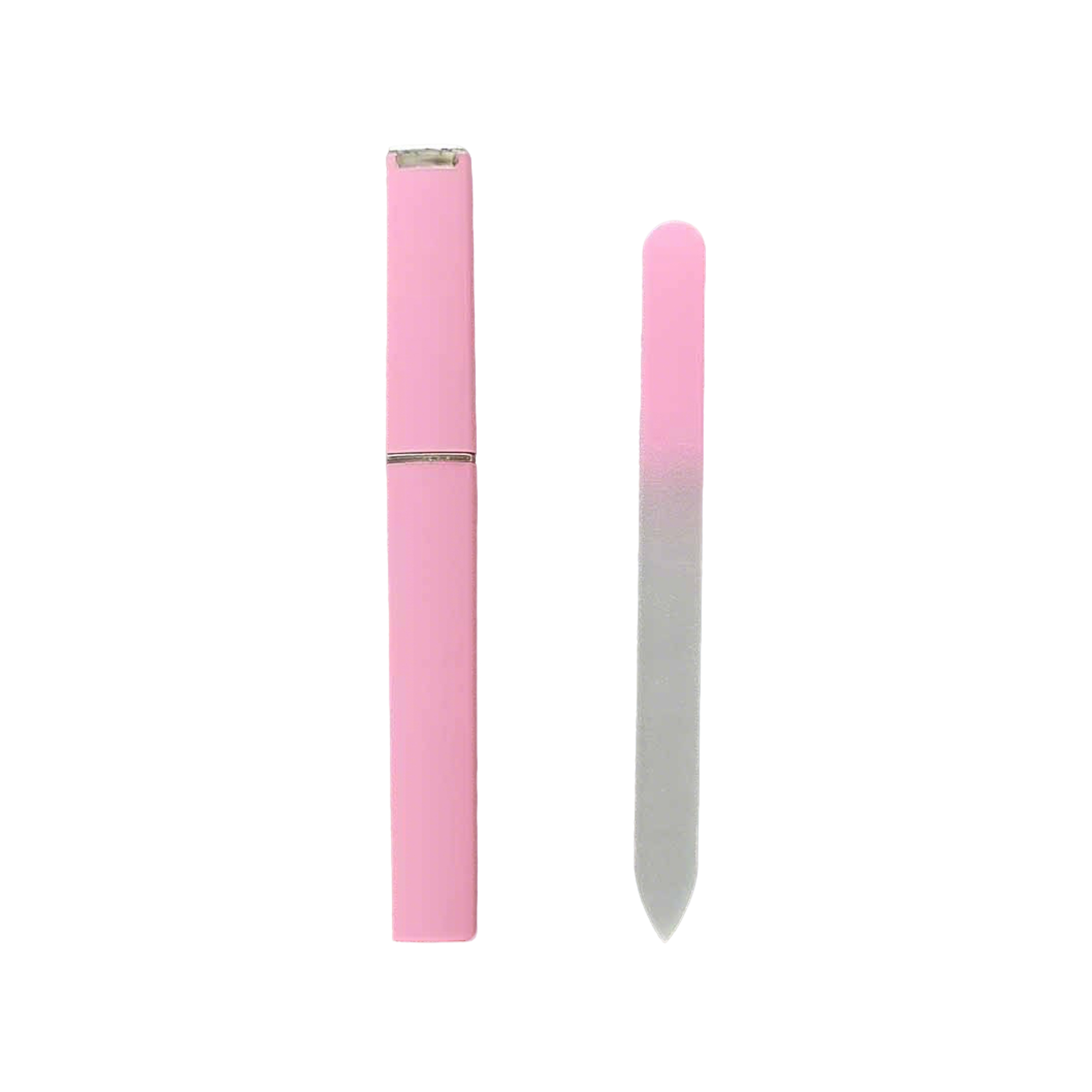 Double Sided Glass Nail File With Protective Case 5.9" 12
