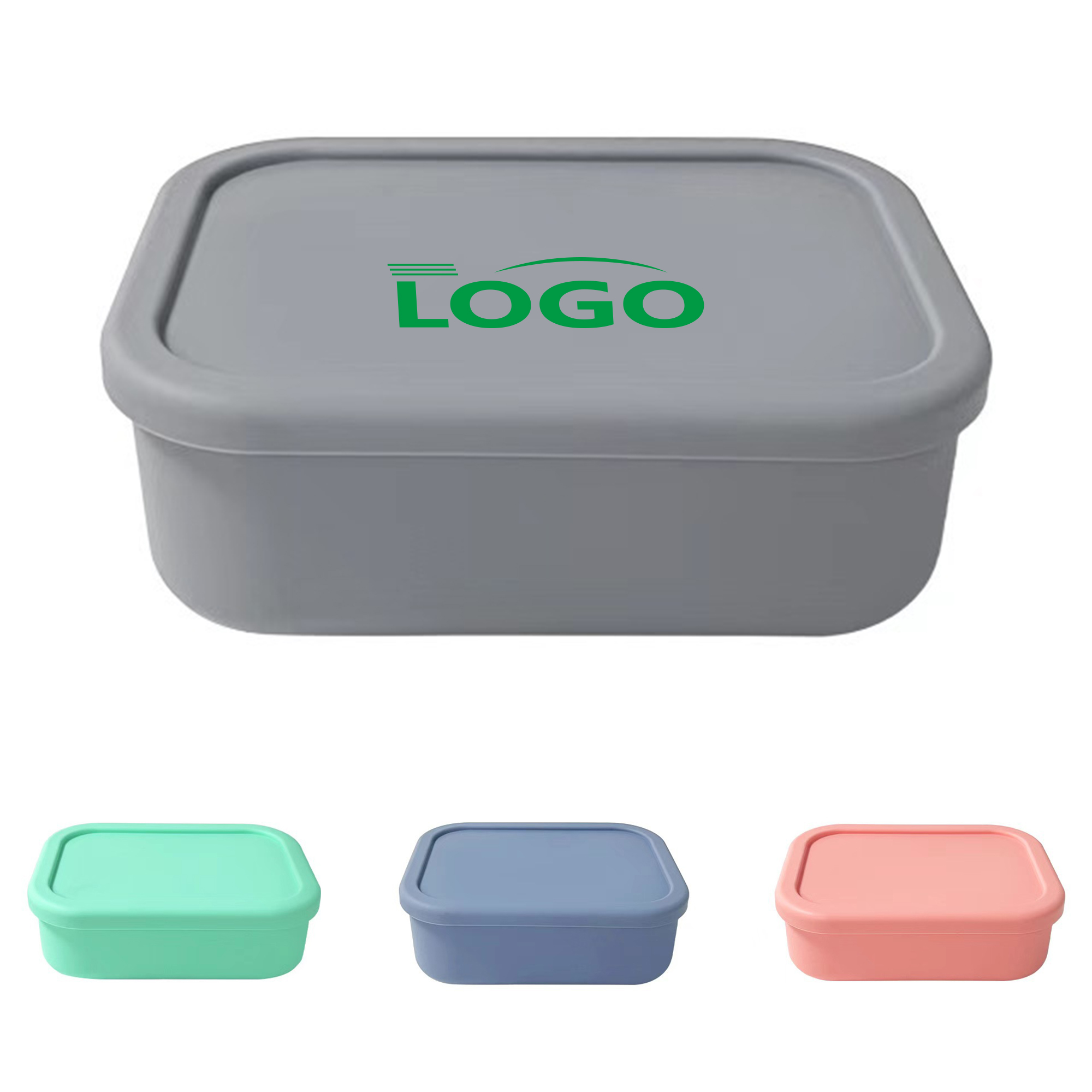 Rectangular Food-Grade Silicone Lunch Box 2