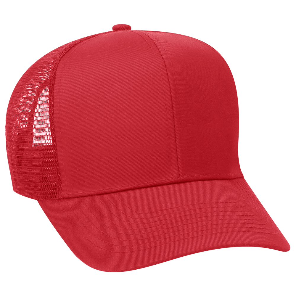 OTTO CAP® 6 Panel Mid Profile Mesh Back Trucker Hat 21