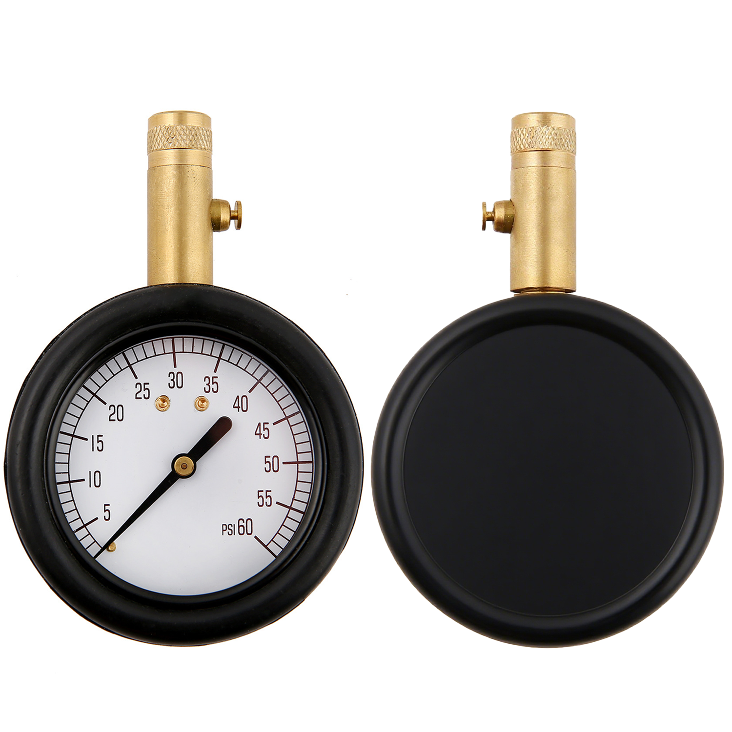 60 PSI Dial Tire Gauge w/ Silicone Cover 3