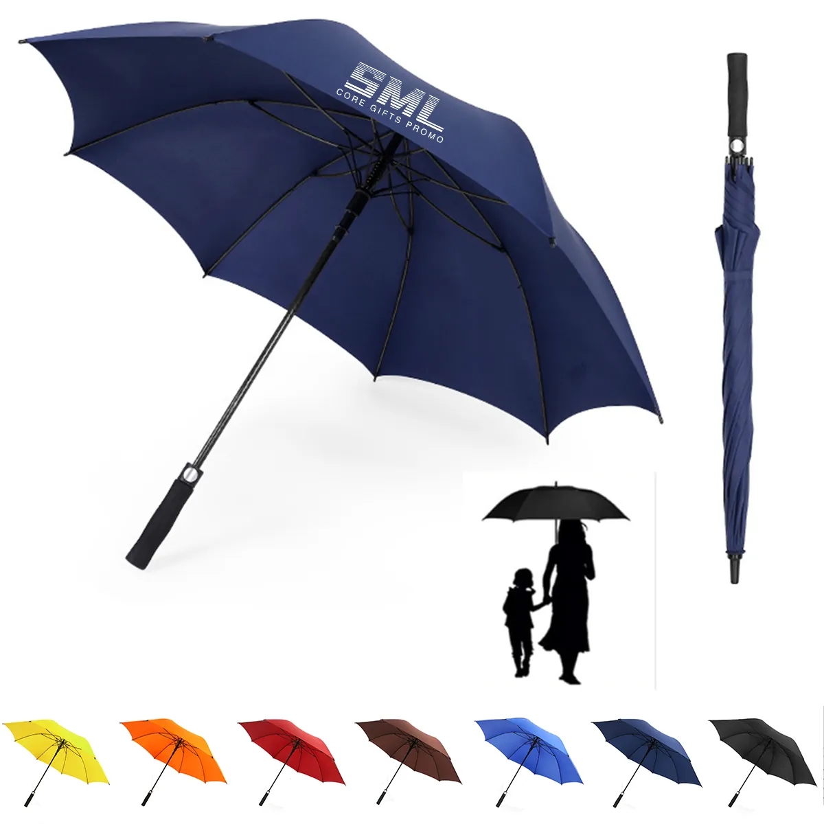 27 Inches Automatic Open Golf Umbrella 2