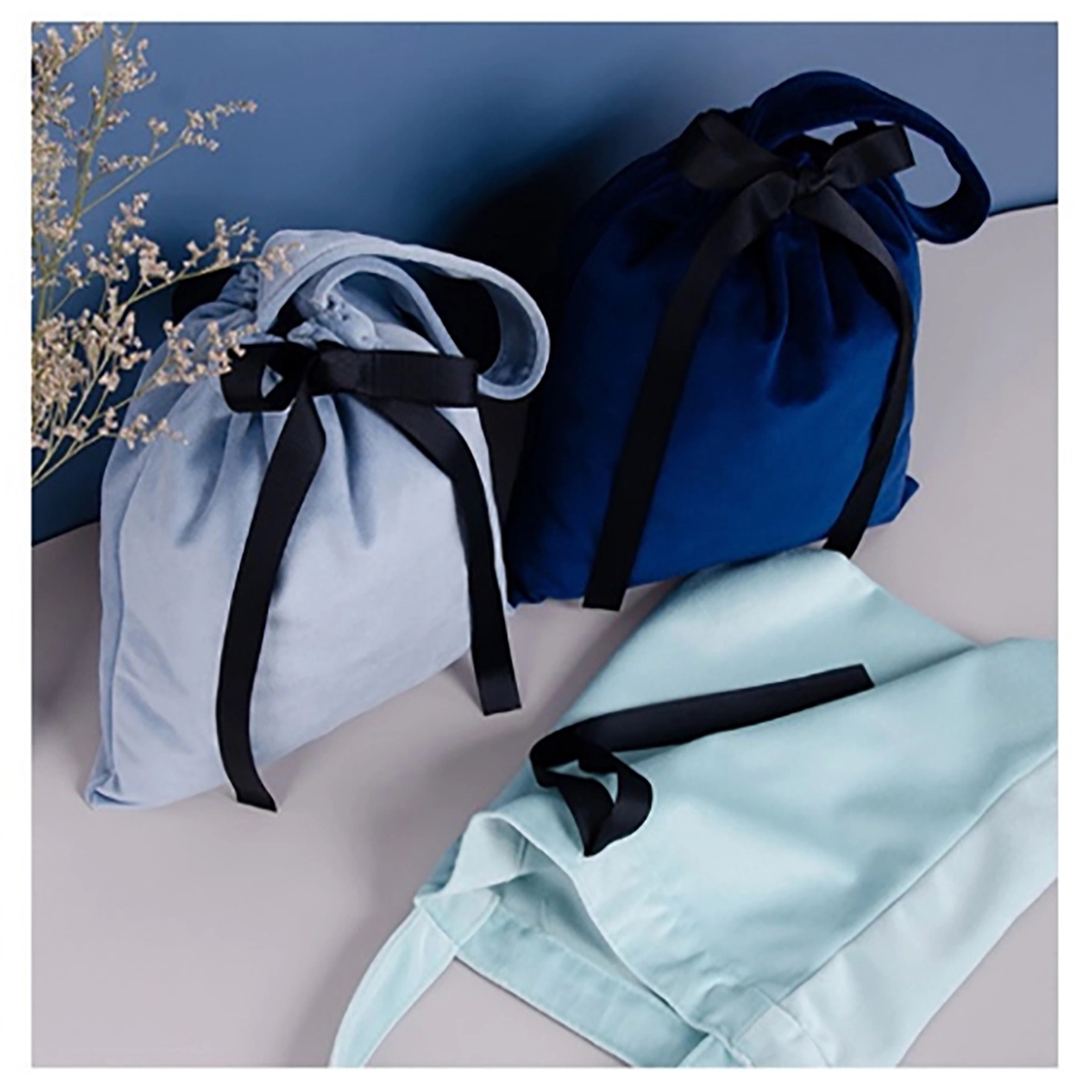 Soft Velvet Bags With Drawstring 5