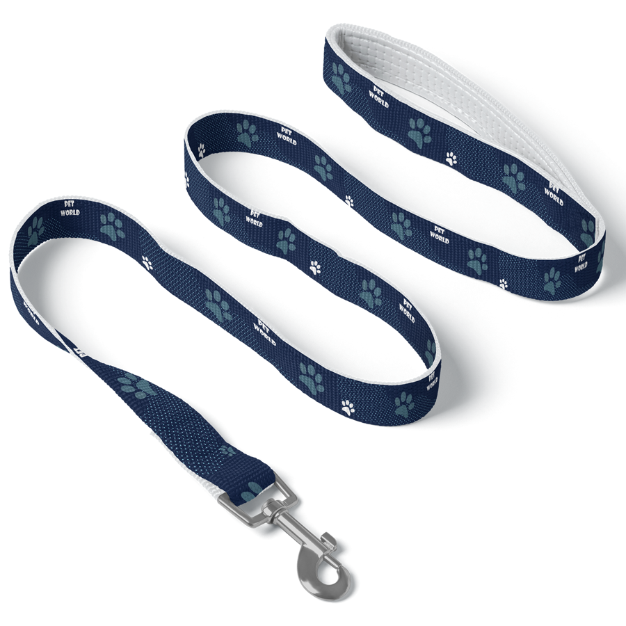 Sublimated Pet Leash with Snap Carabiner and Loop Handle 1