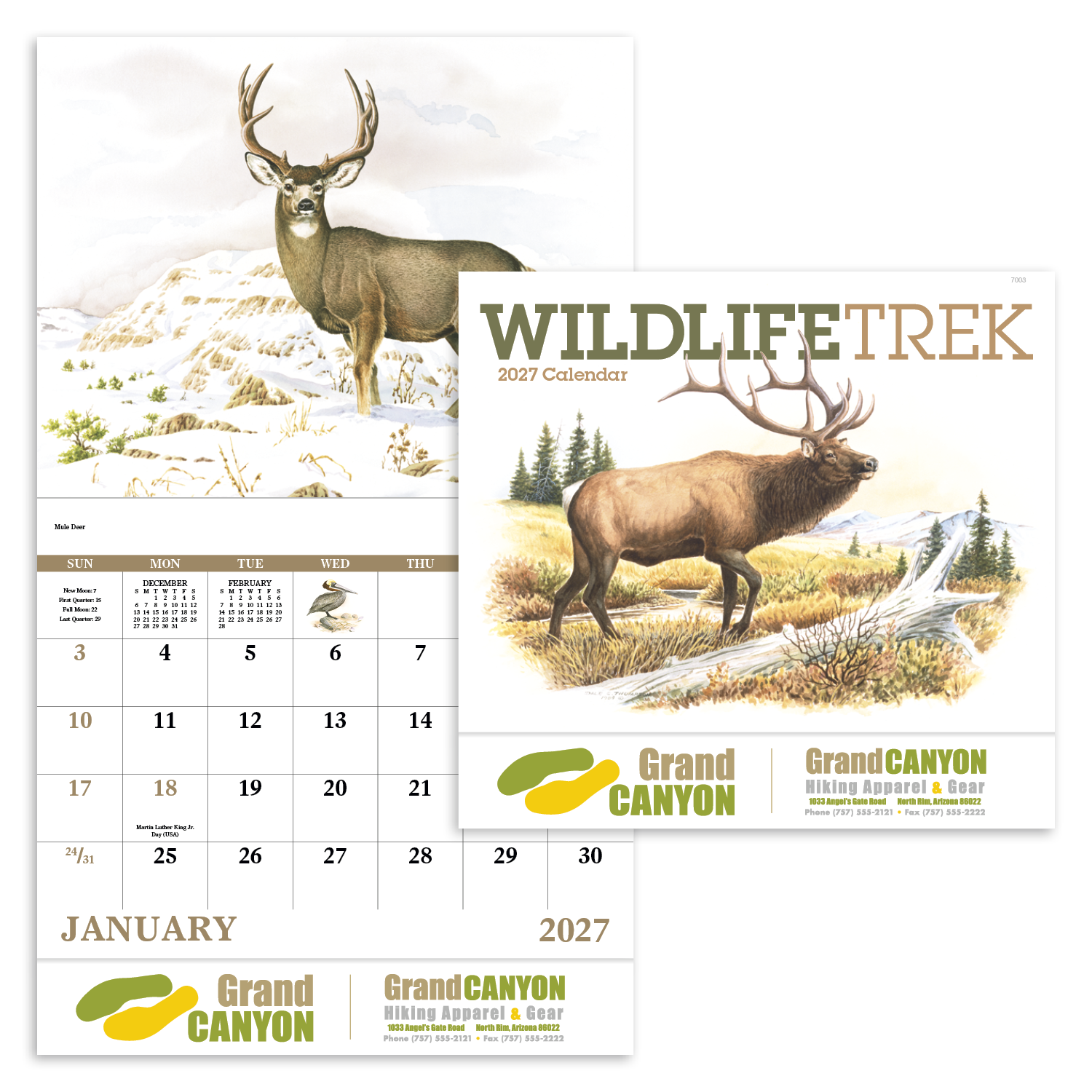 Good Value™ Wildlife Trek - Stapled Calendar 60