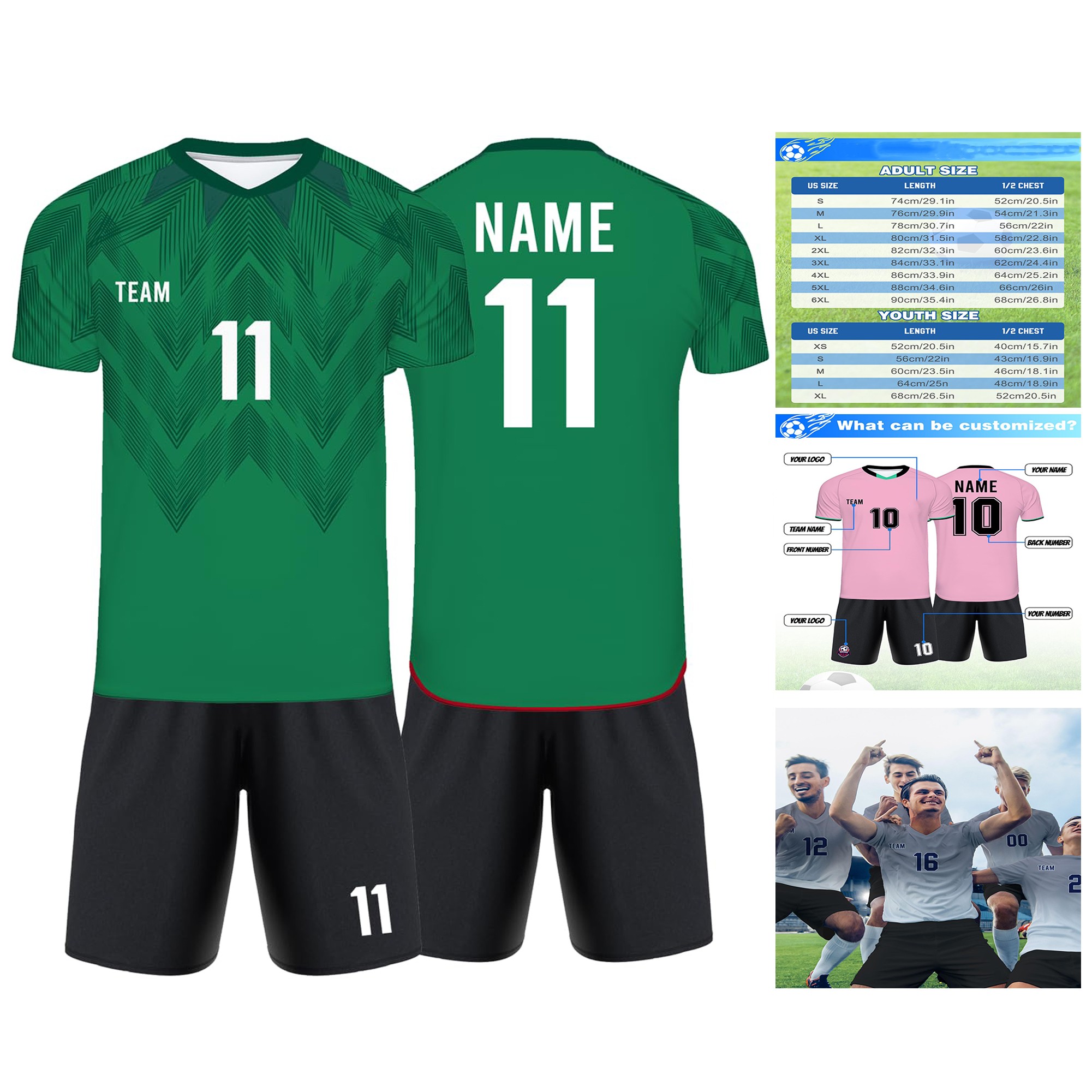 Team Name Number Sports Shirt 3