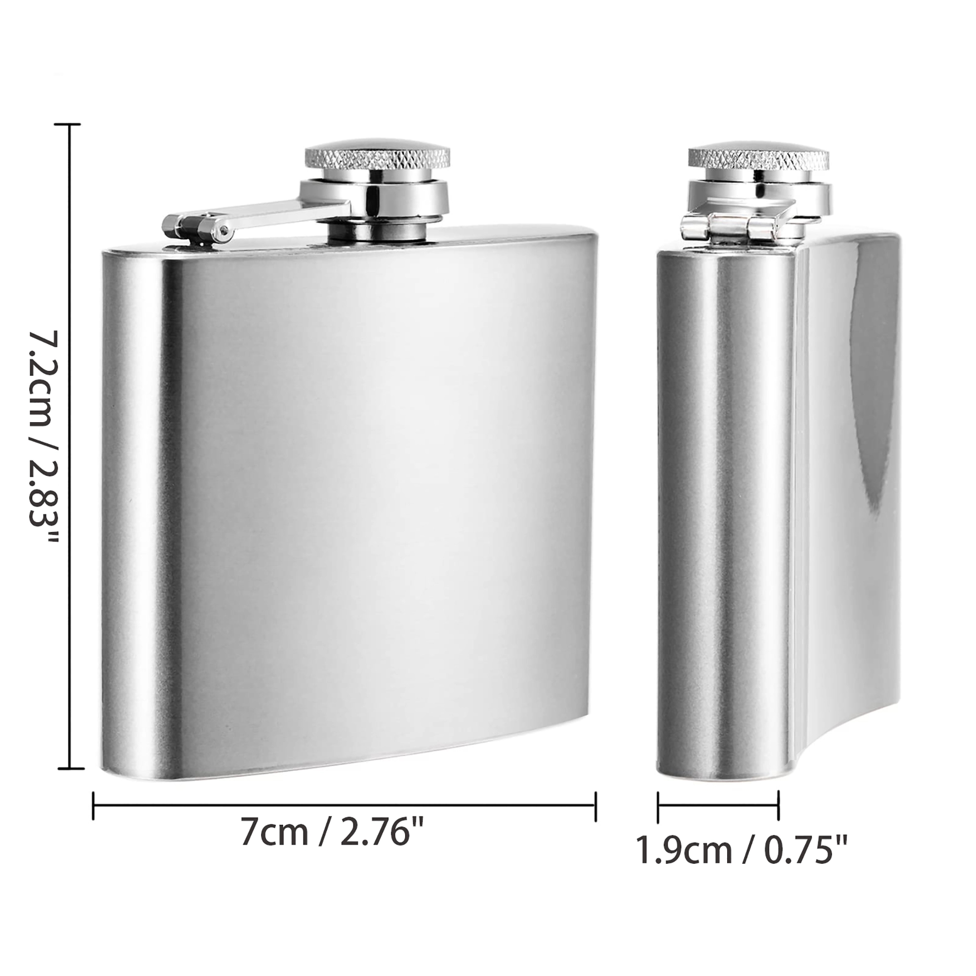 2 oz Stainless Steel Flask 5