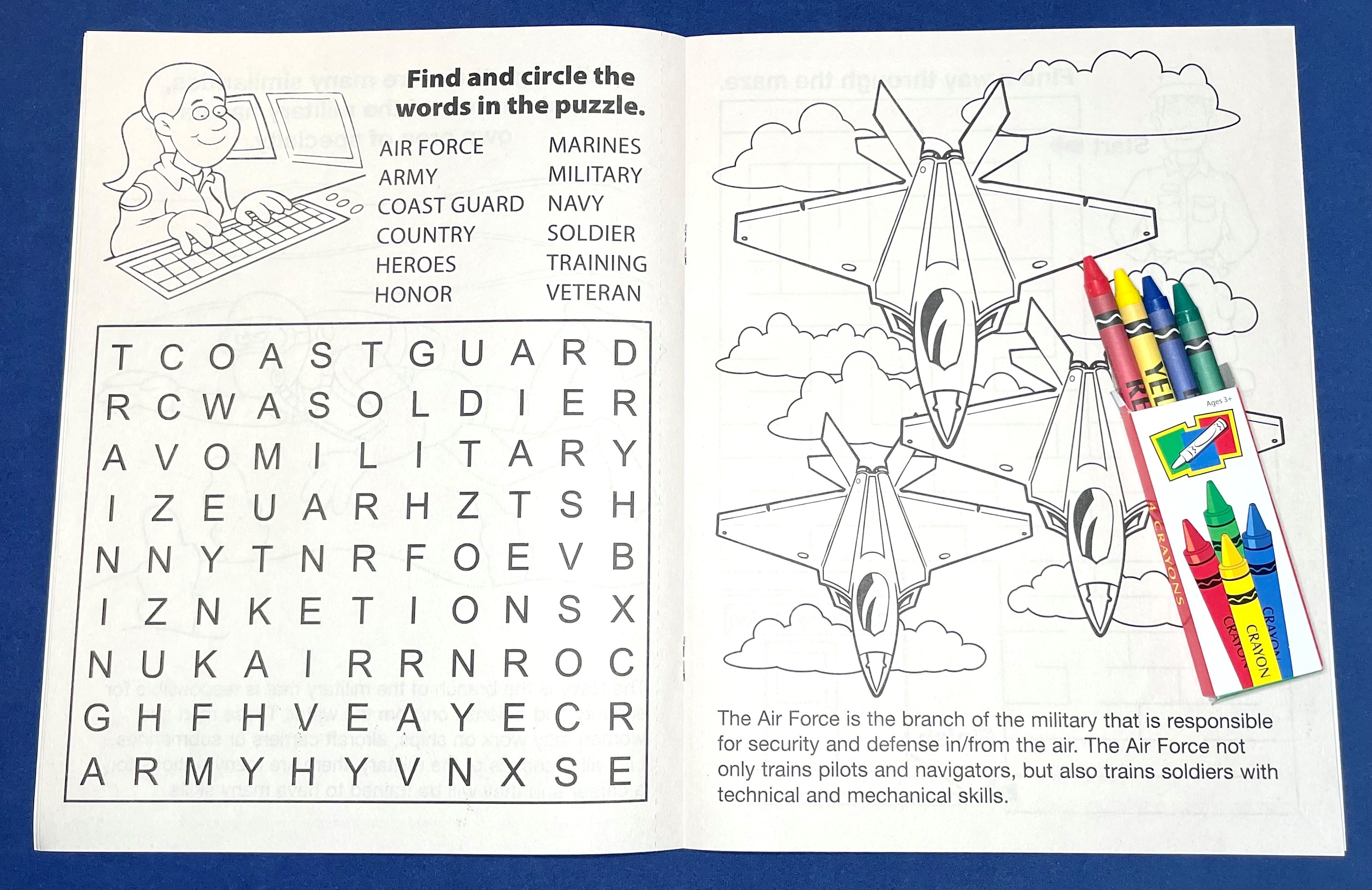 COLORING SET - American Heroes Coloring Book Fun Pack 5