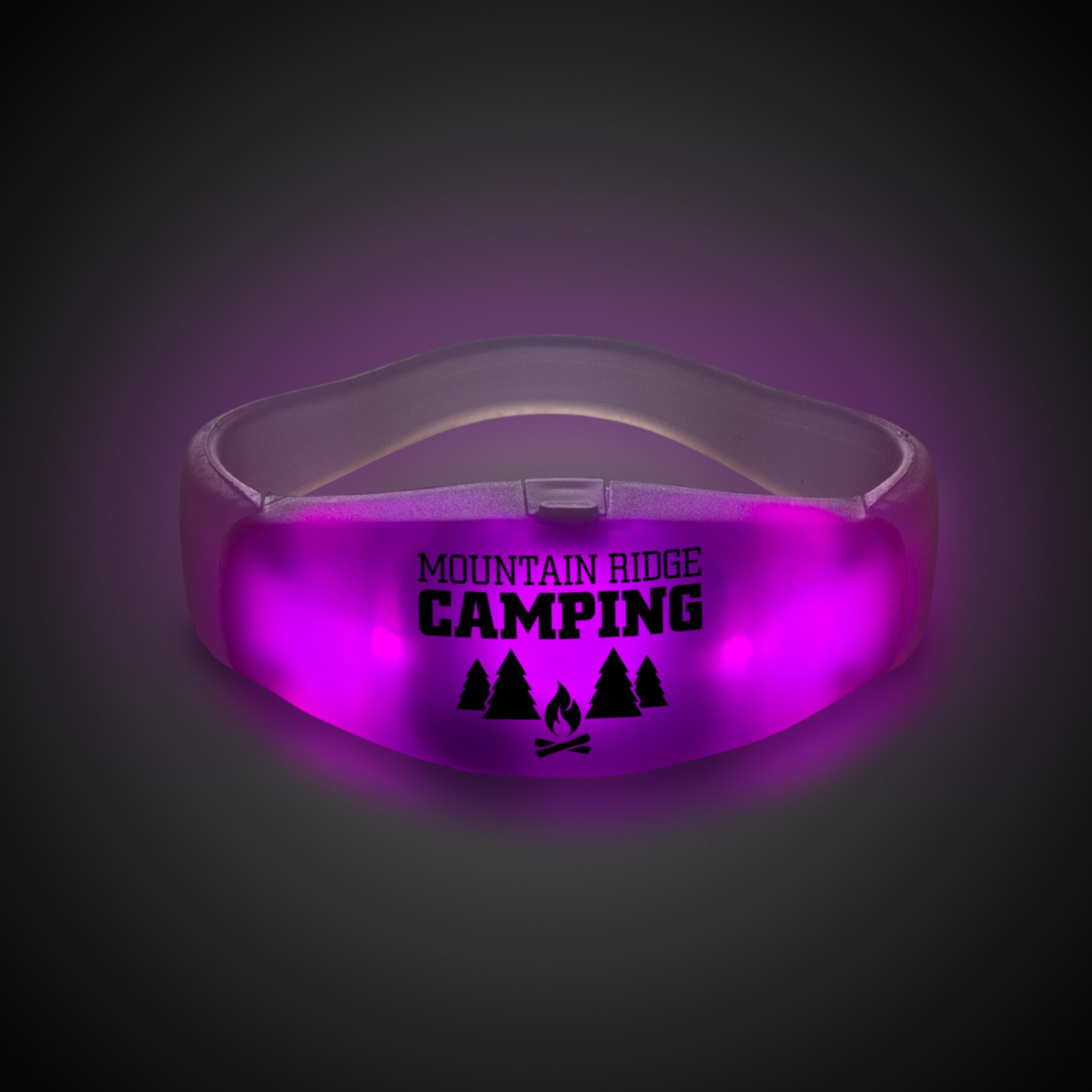 Pink LED Stretchy Bangle Bracelets (Digi Print)