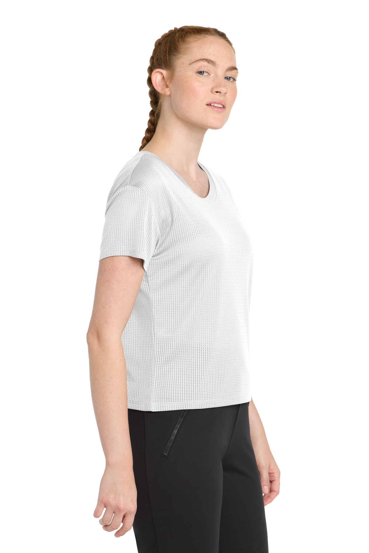Sport-Tek Women's PosiCharge Draft Crop Tee. LST411 4