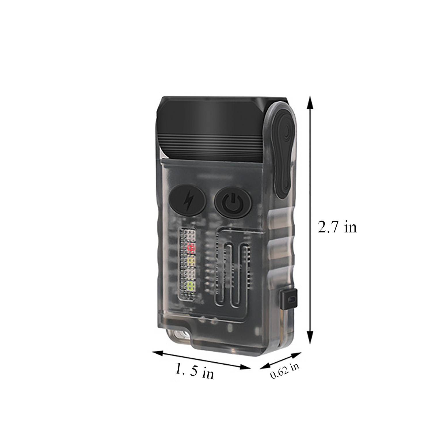 Adjustable Aluminum EDC Flashlight w/ Magnetic Base 4