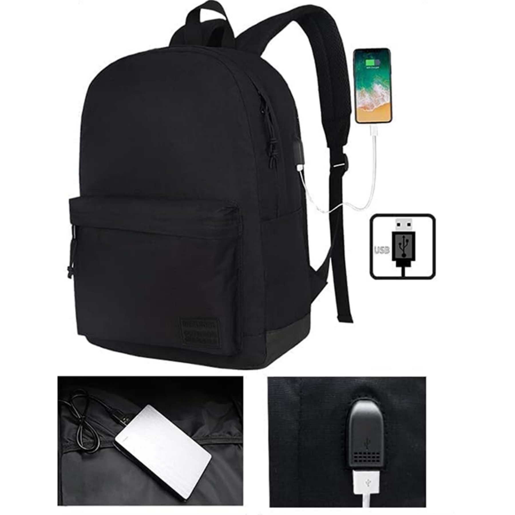 Backpack with USB Charging Port 2