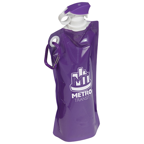 Flip Top Foldable Water Bottle with Carabiner 41