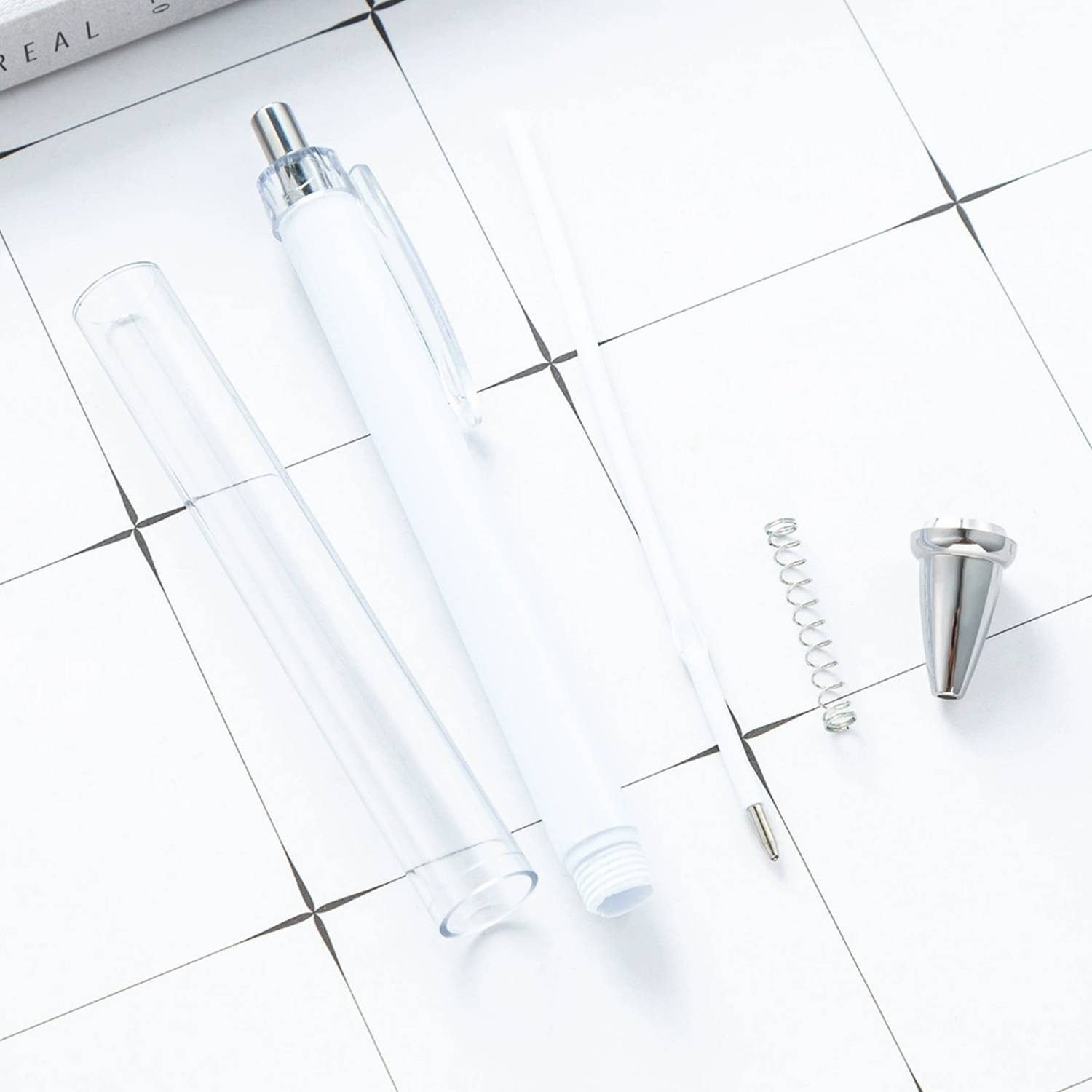 Custom Patterned Press Plastic Ballpoint Pen 2