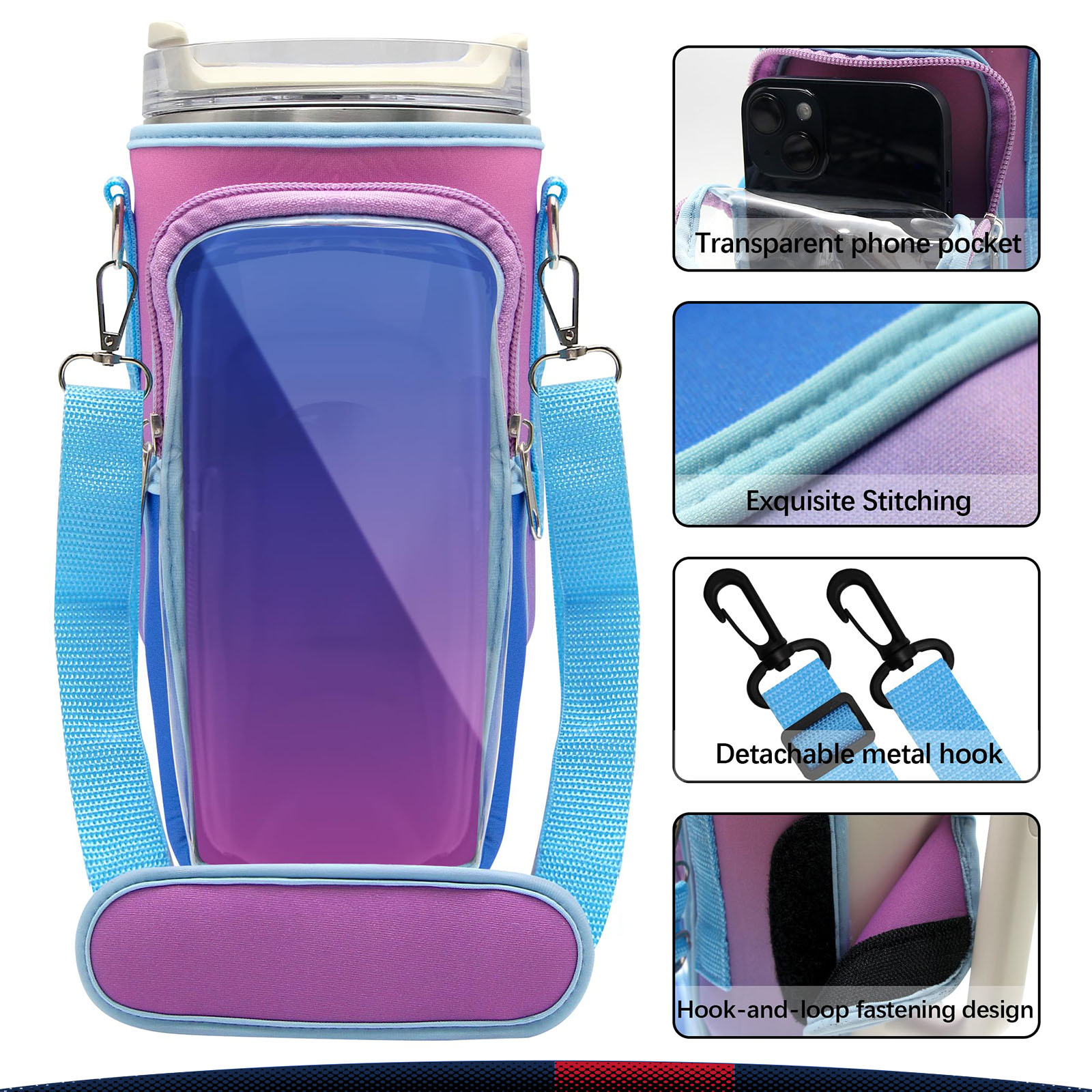 Louise Water Bottle Carrier Bag 6